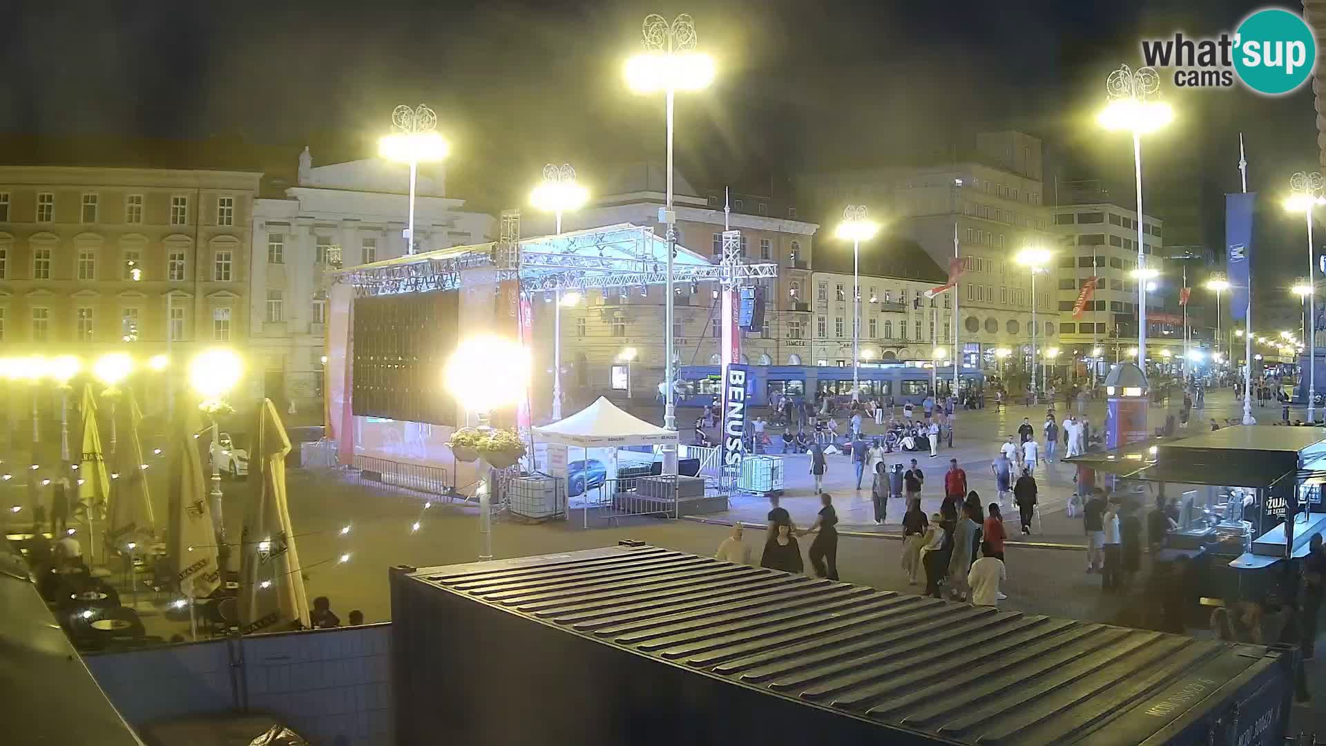 Zagreb web kamera trg Bana Jelačića