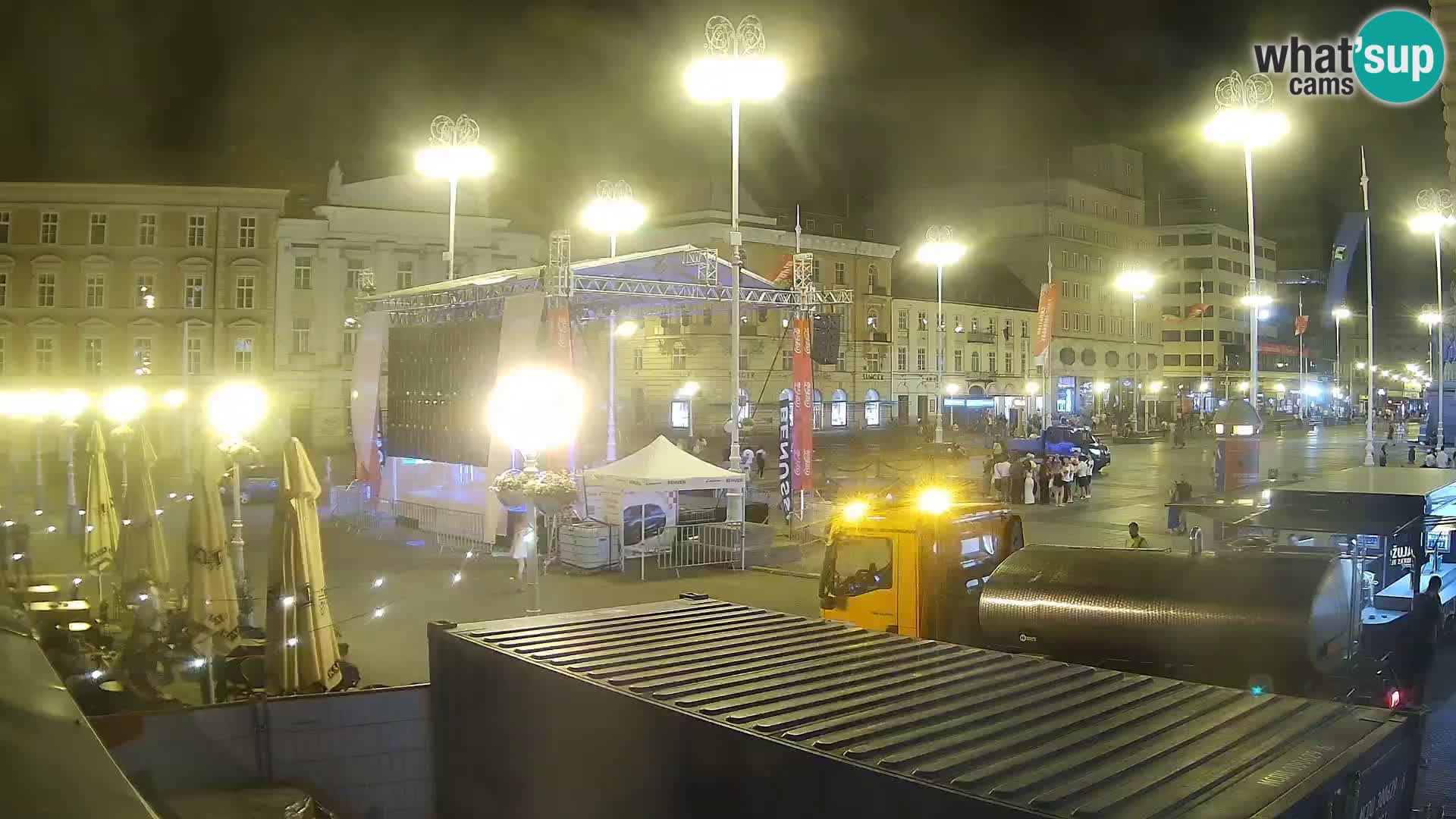 Zagreb web kamera trg Bana Jelačića