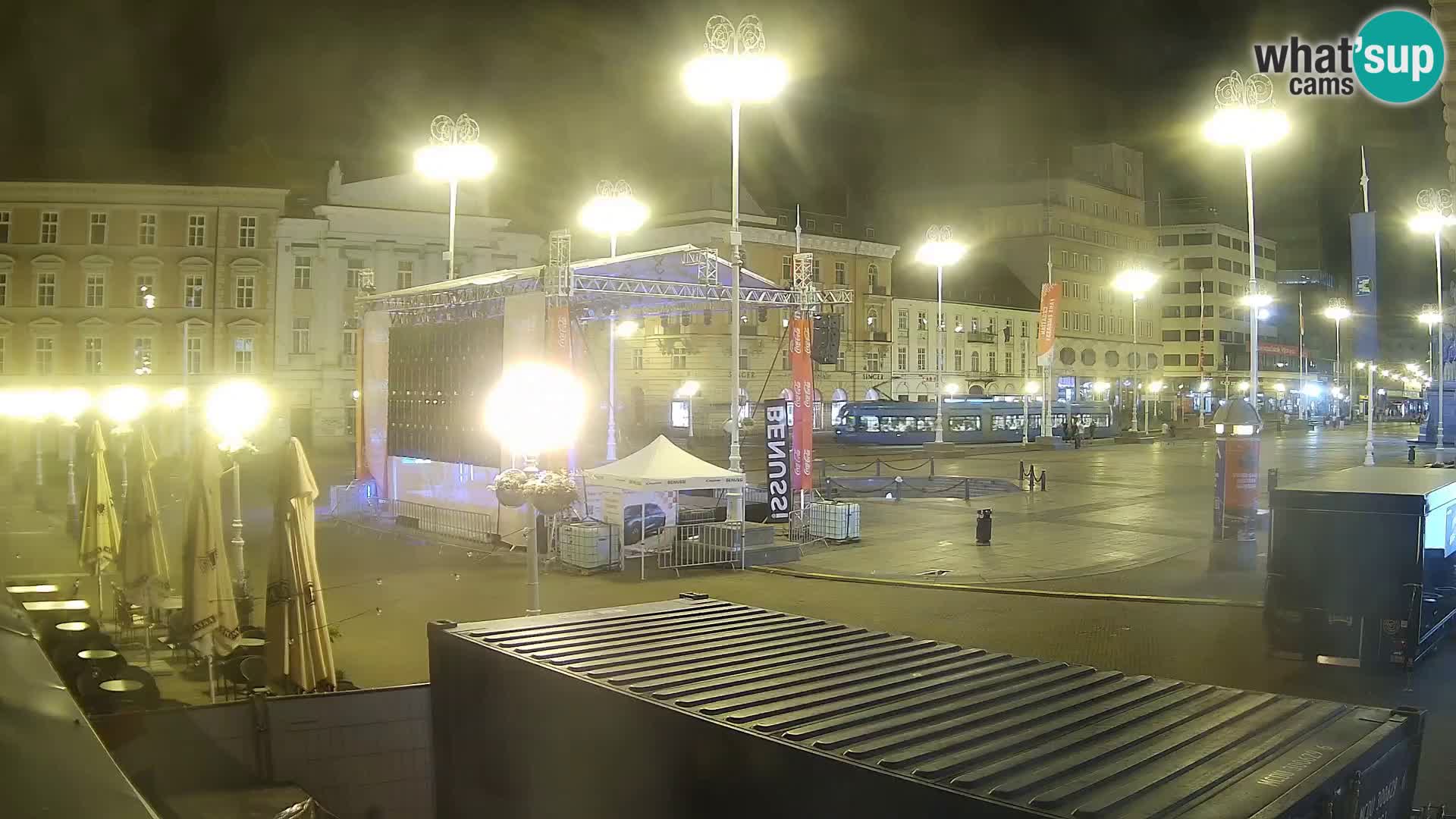 Zagreb spletna kamera trg Bana Jelačića