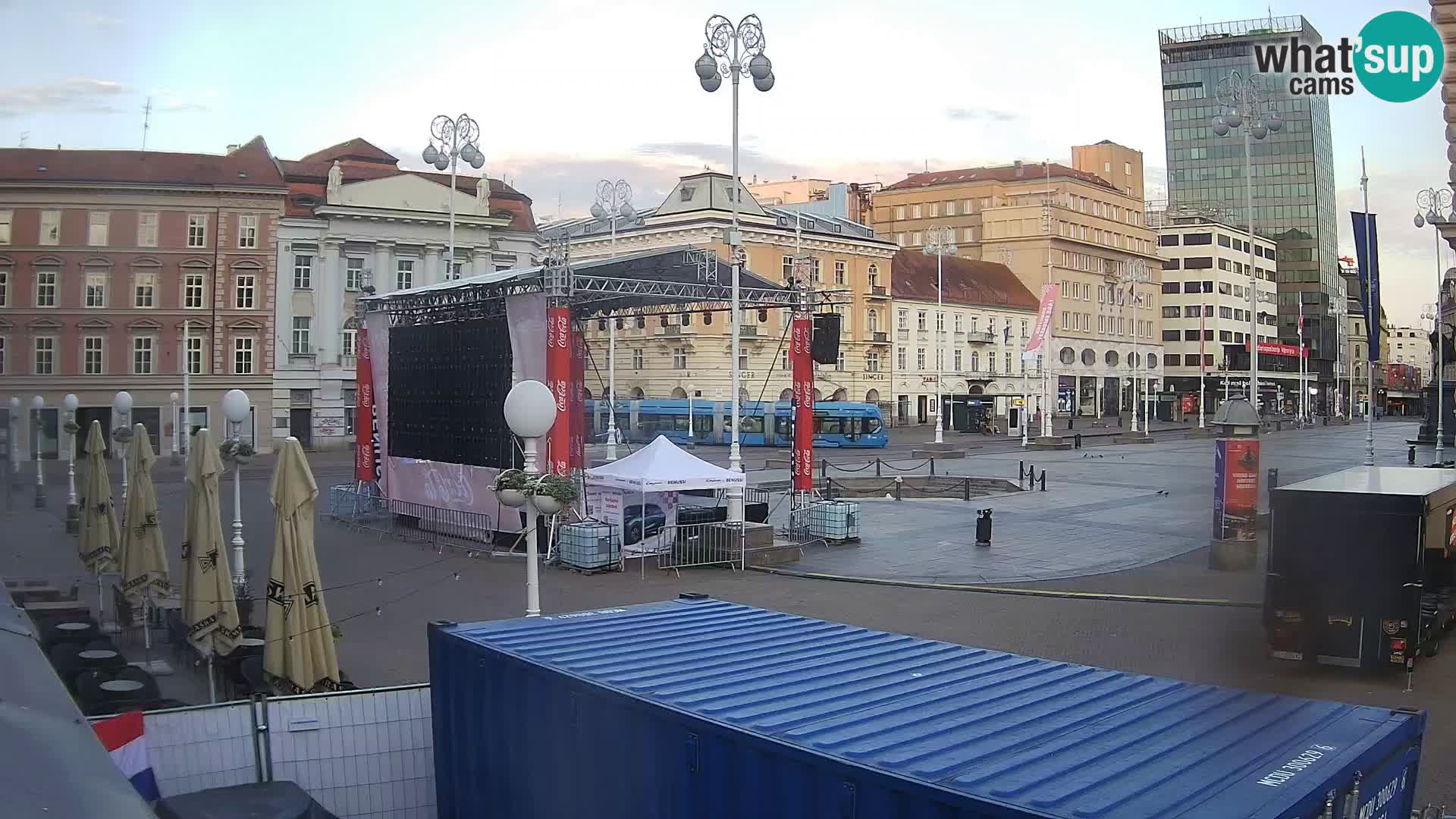 Zagreb camera en vivo plaza Bana Jelačić