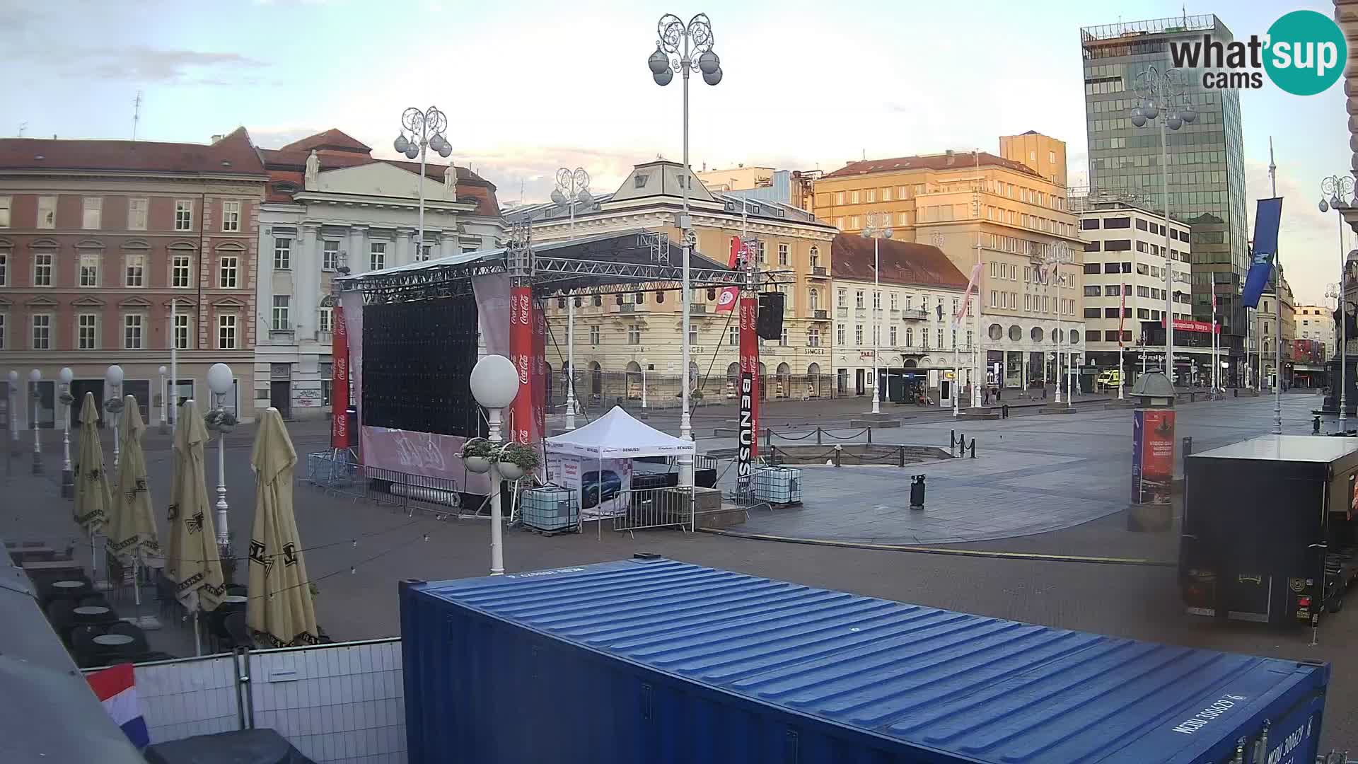 Zagabria Live Webcam piazza Bana Jelačić