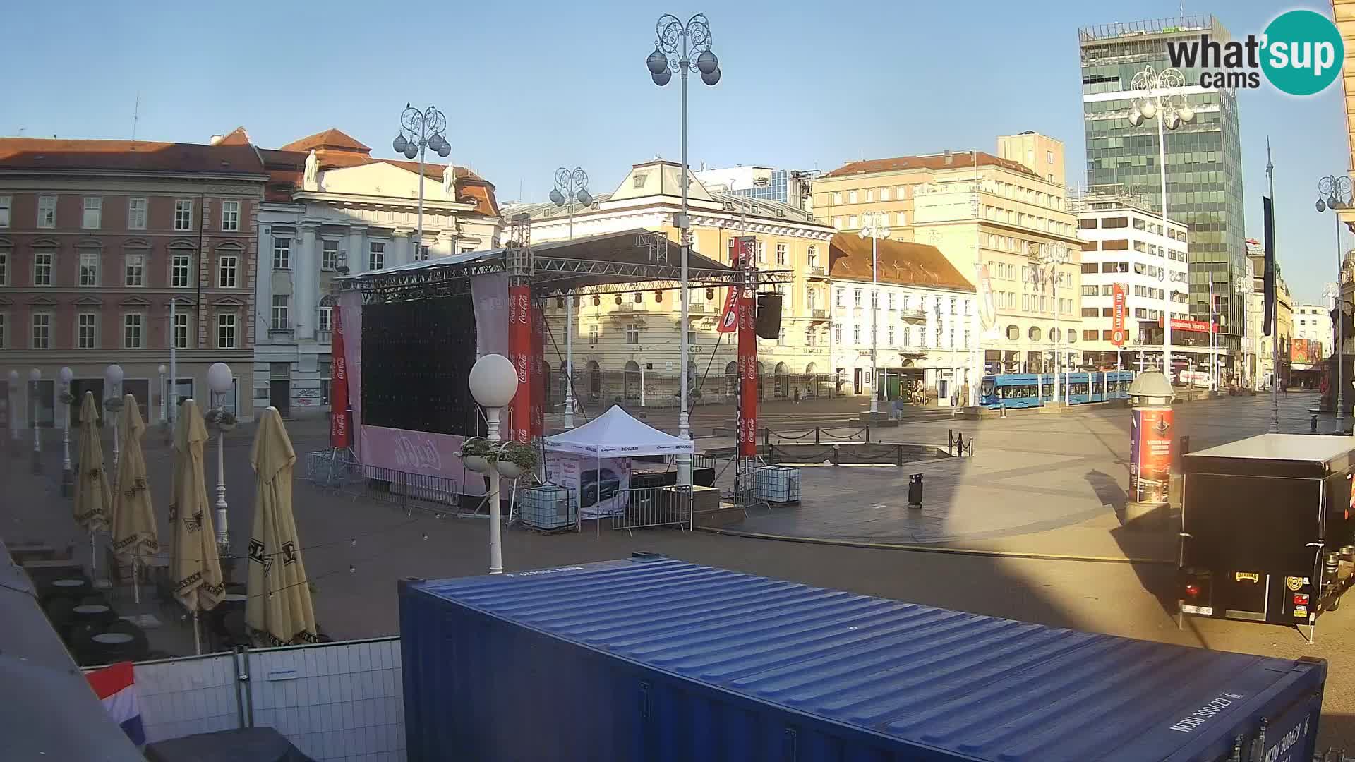 Zagreb camera en vivo plaza Bana Jelačić