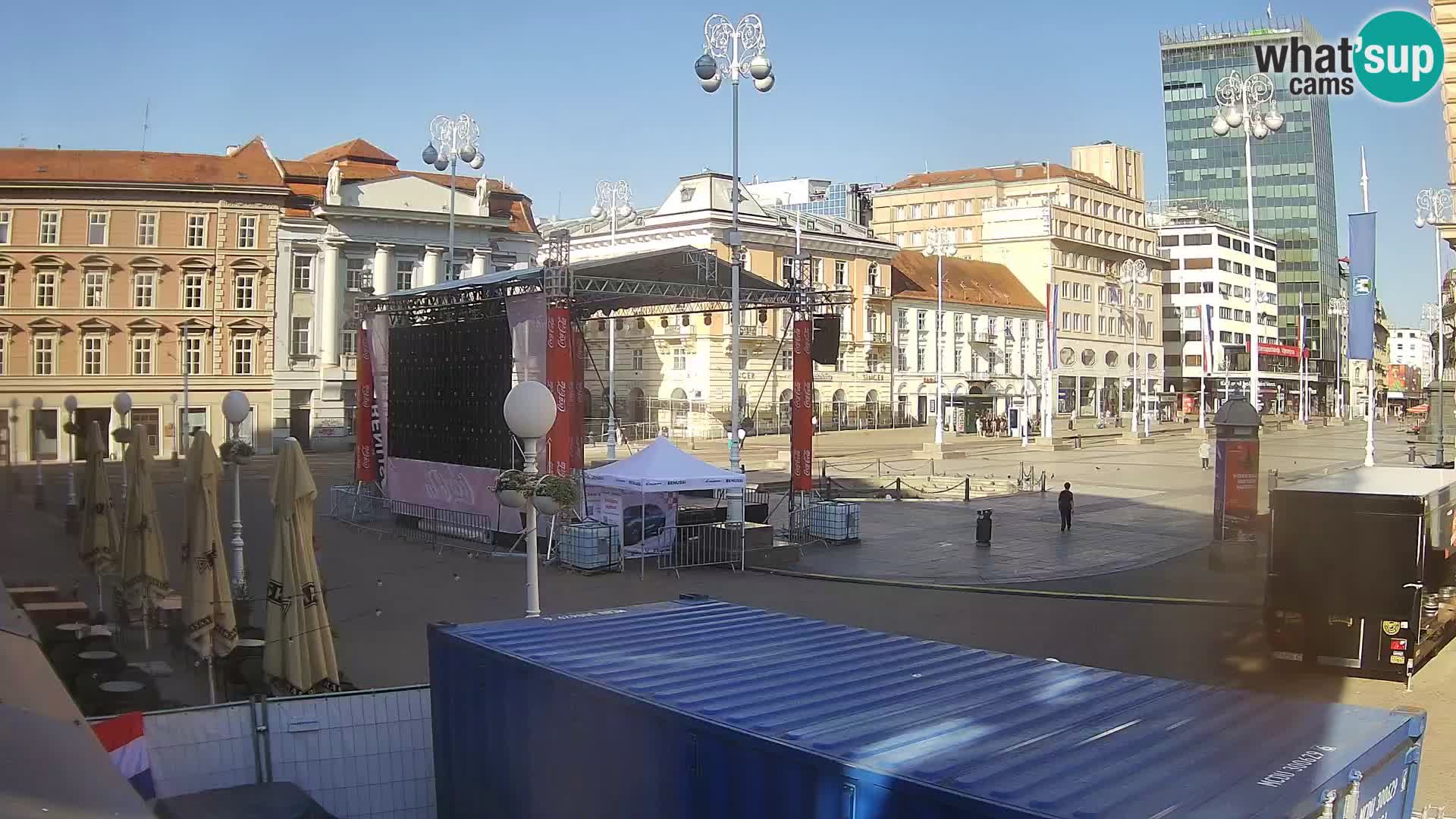 Zagabria Live Webcam piazza Bana Jelačić