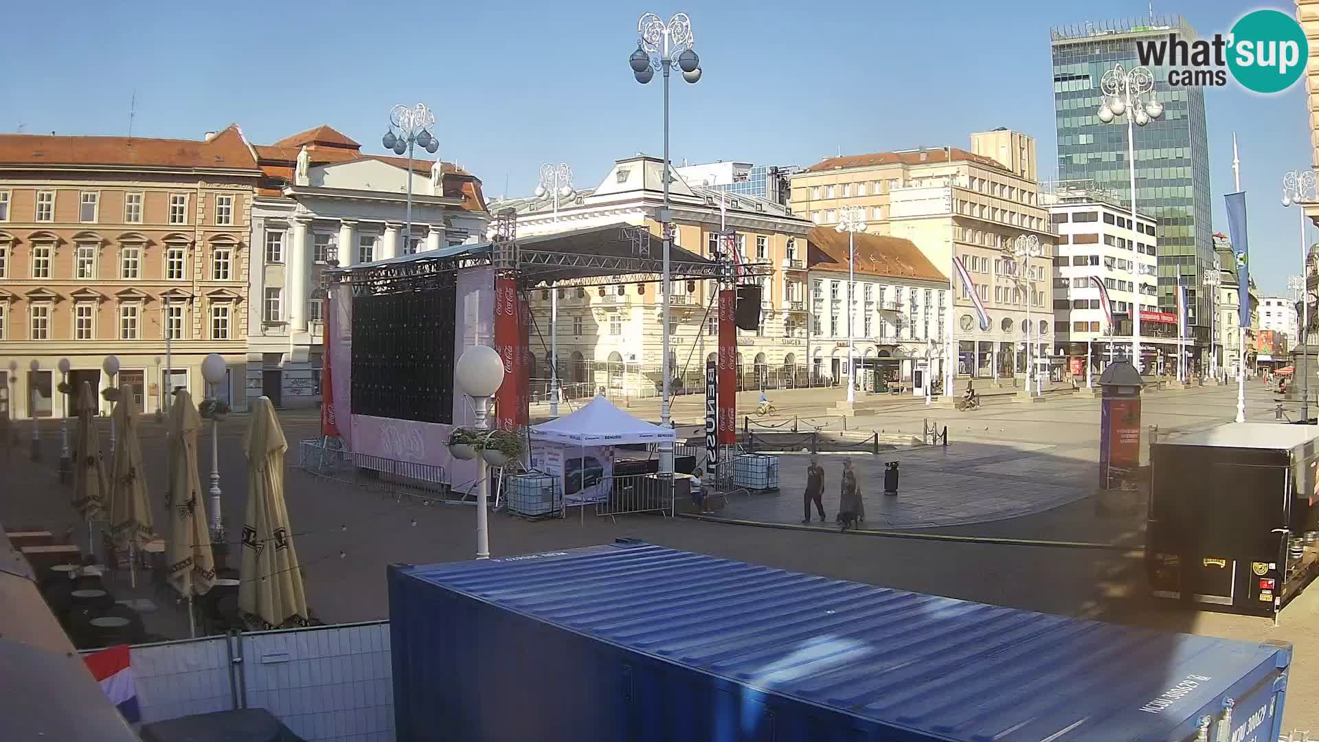 Zagreb camera en vivo plaza Bana Jelačić