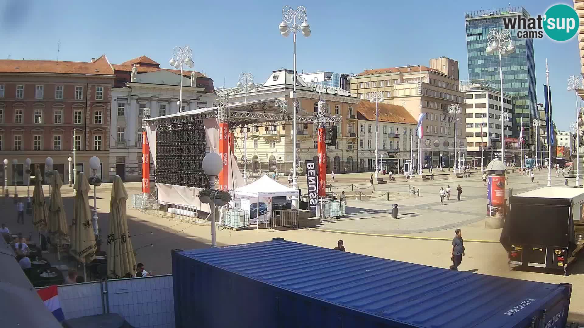 Zagreb camera en vivo plaza Bana Jelačić