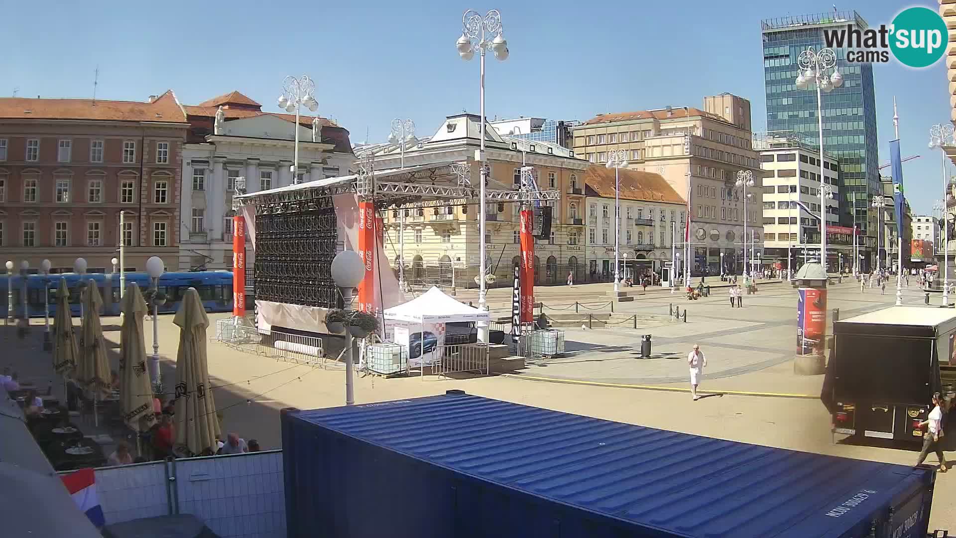 Zagreb camera en vivo plaza Bana Jelačić