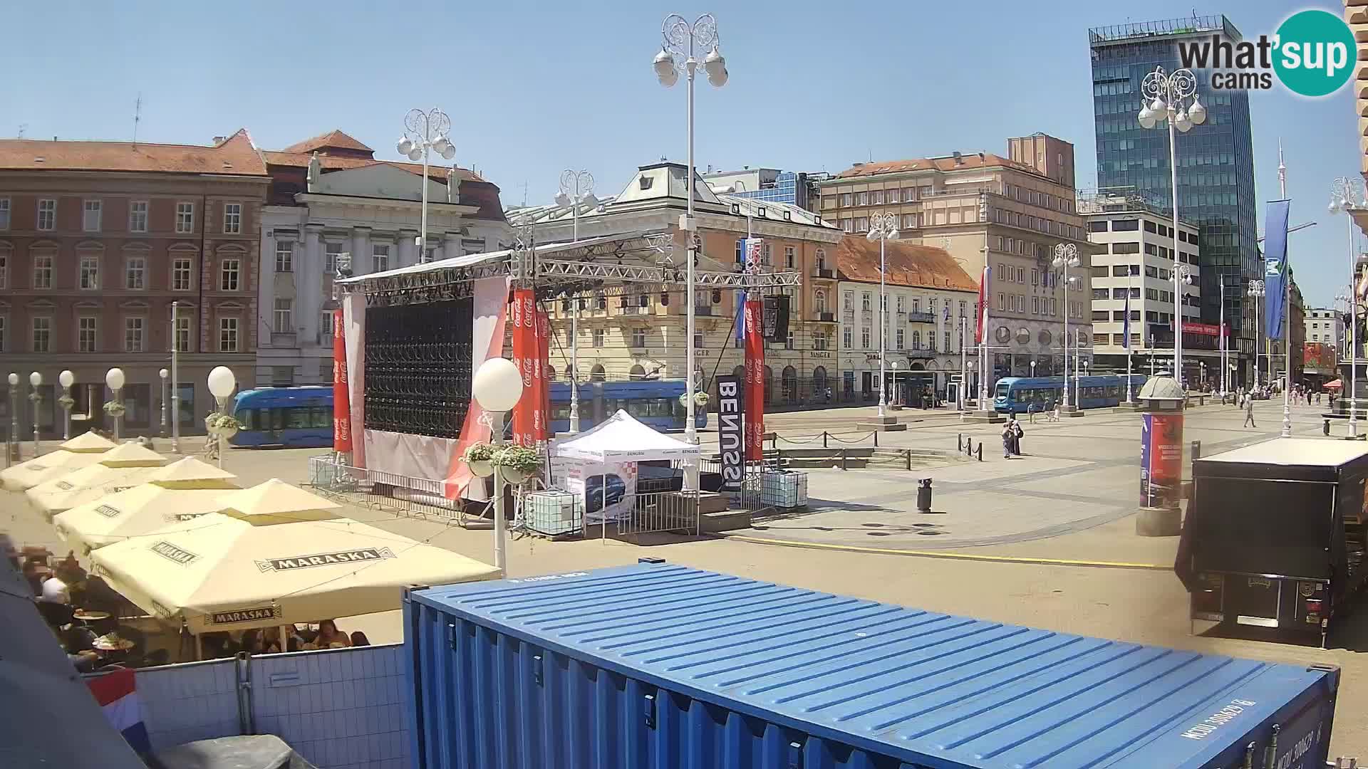 Zagreb camera en vivo plaza Bana Jelačić