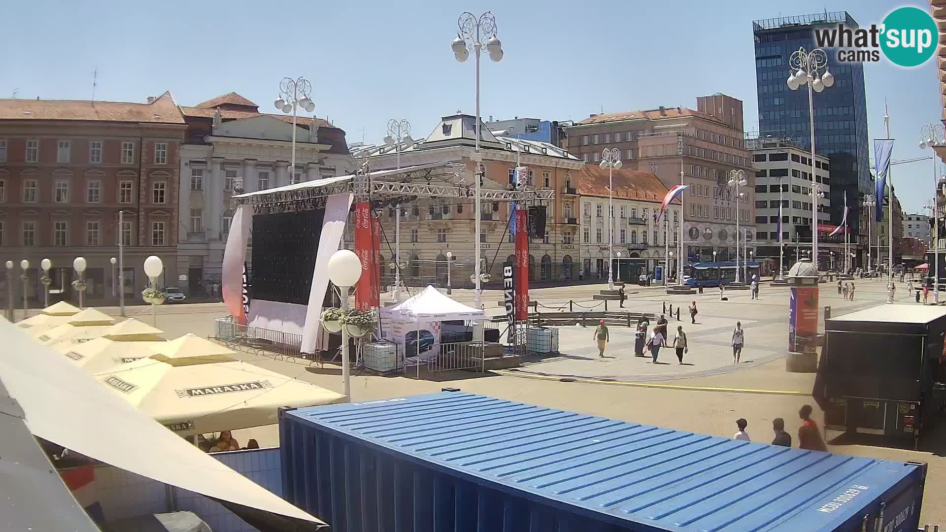 Zagreb Live Webcam – Bana Jelačić square
