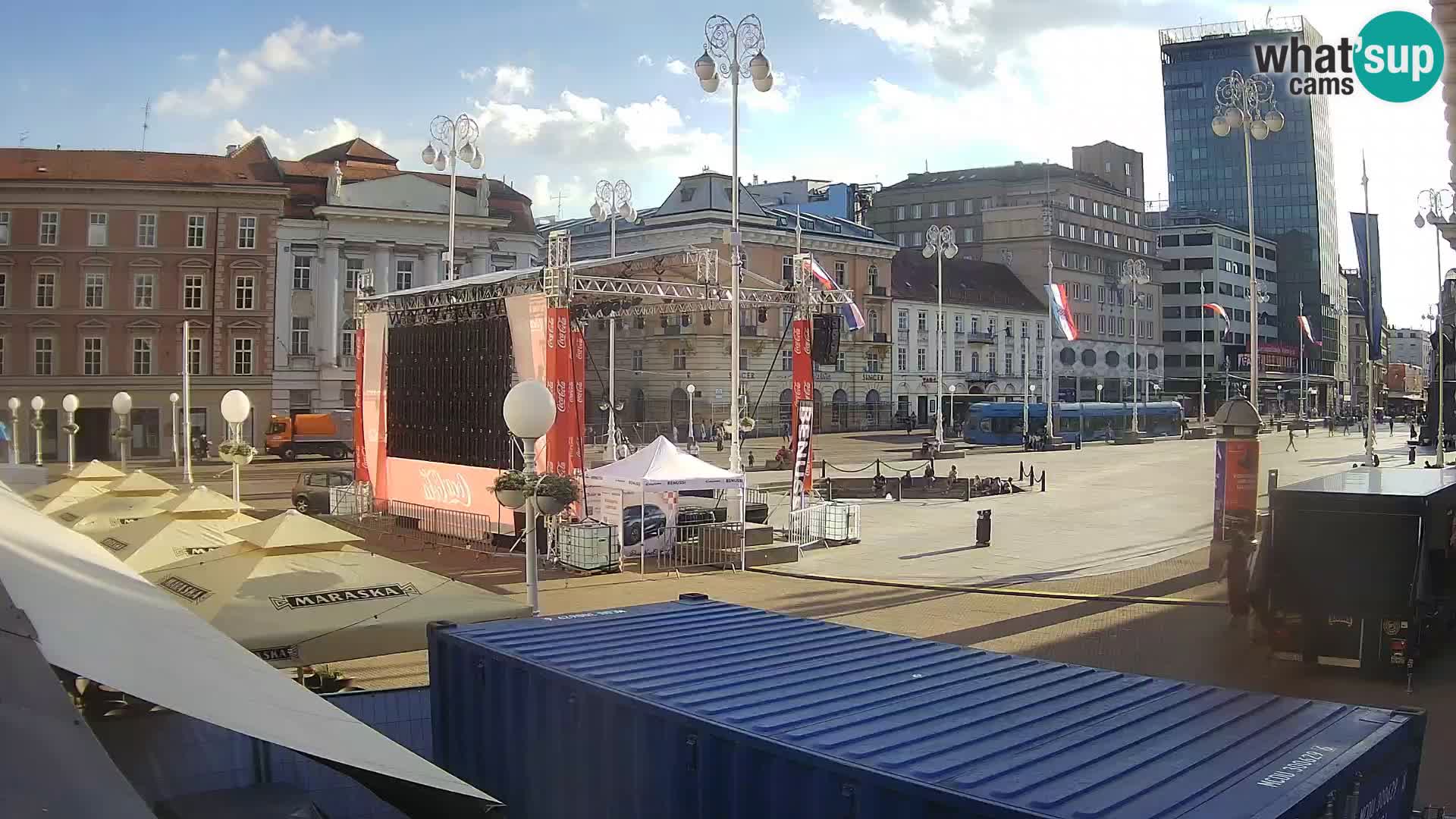 Zagreb Live Webcam Platz Bana Jelačić