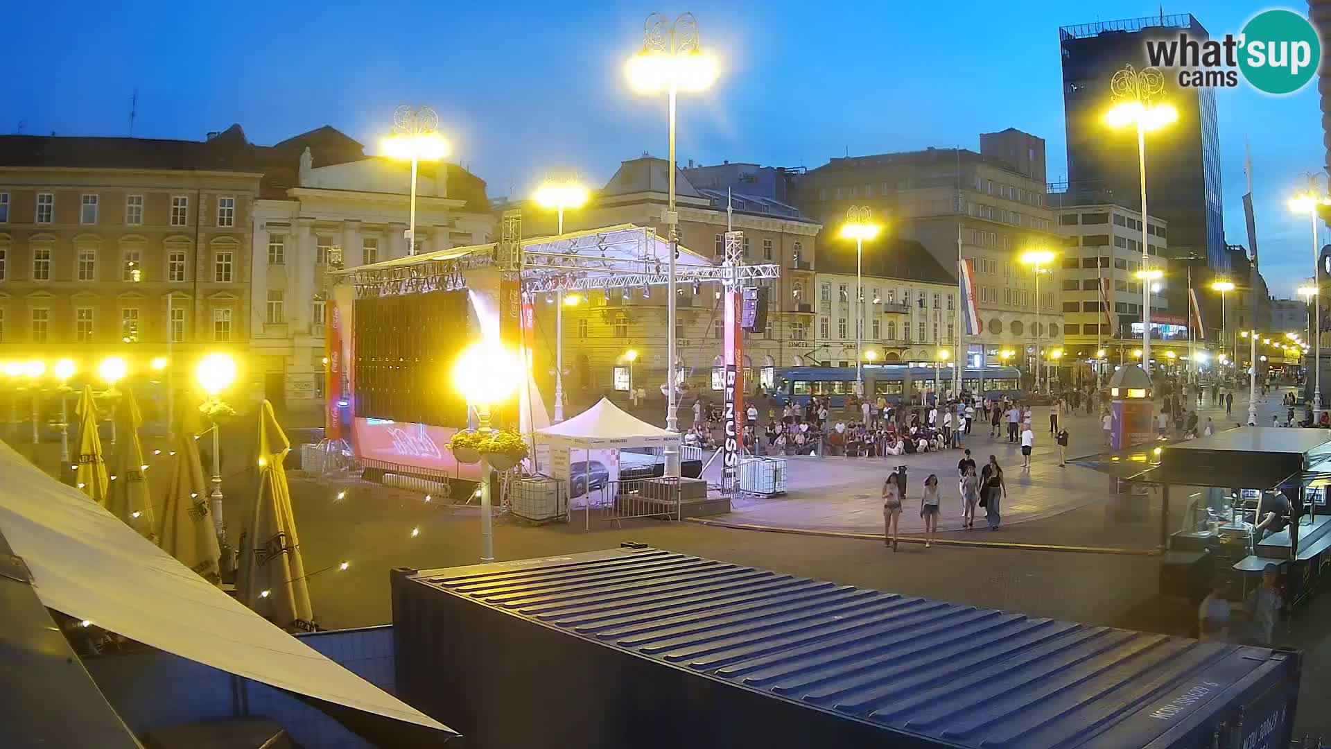 Zagreb Live Webcam Platz Bana Jelačić