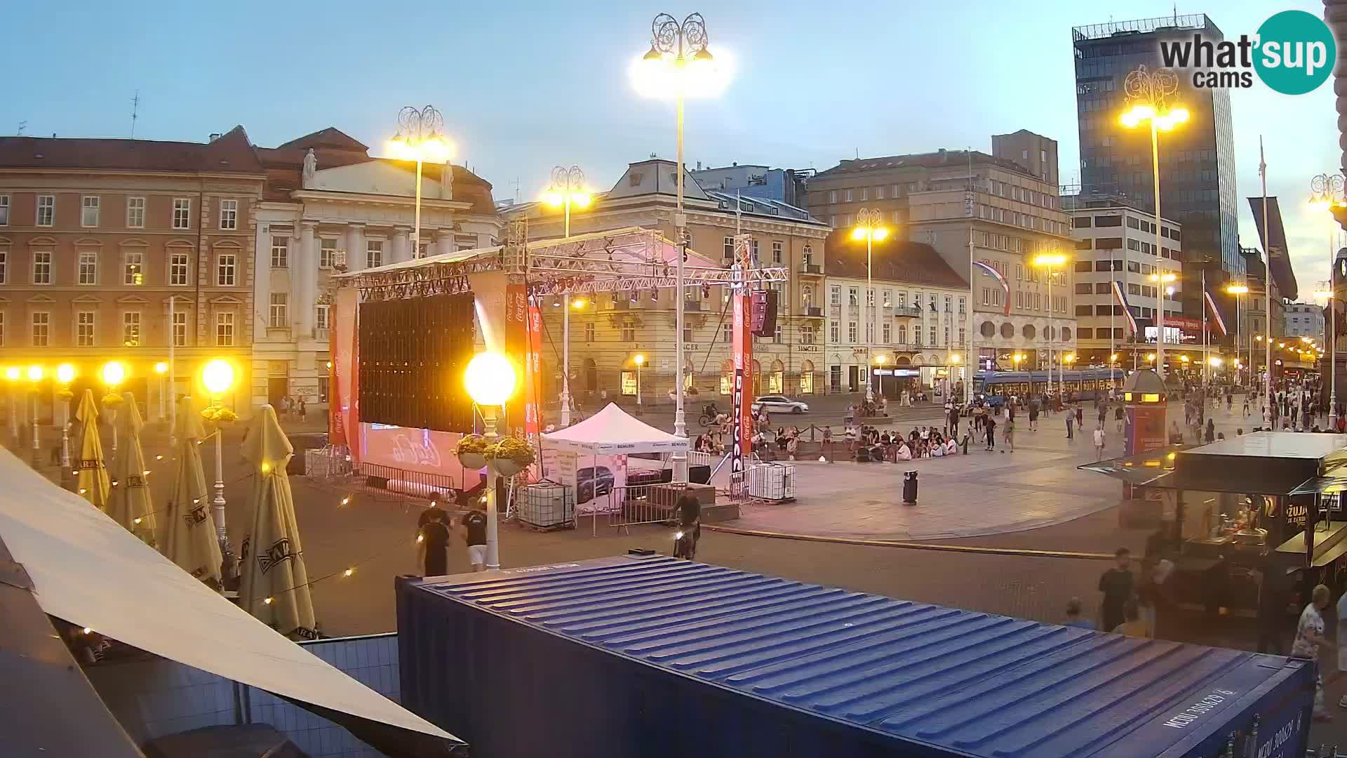 Zagreb Live Webcam Platz Bana Jelačić