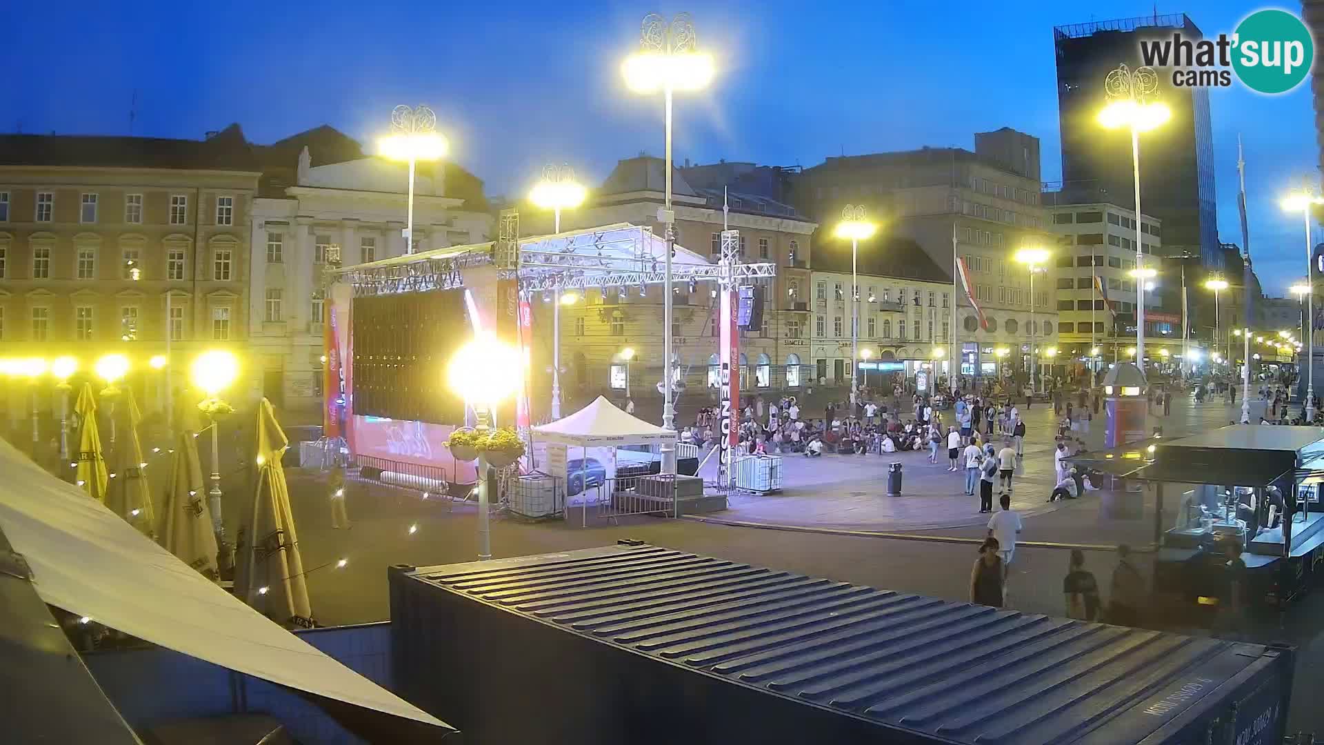 Zagreb Live Webcam Platz Bana Jelačić