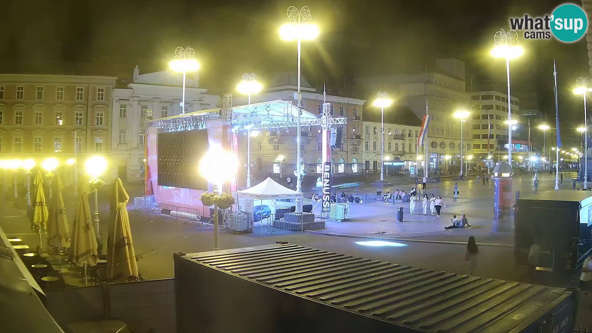 Zagreb web kamera trg Bana Jelačića