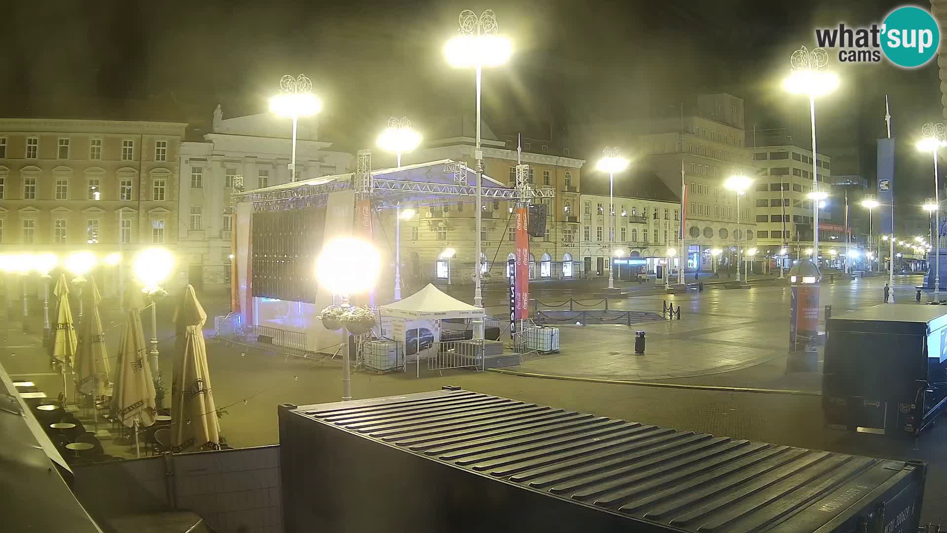 Zagreb web kamera trg Bana Jelačića