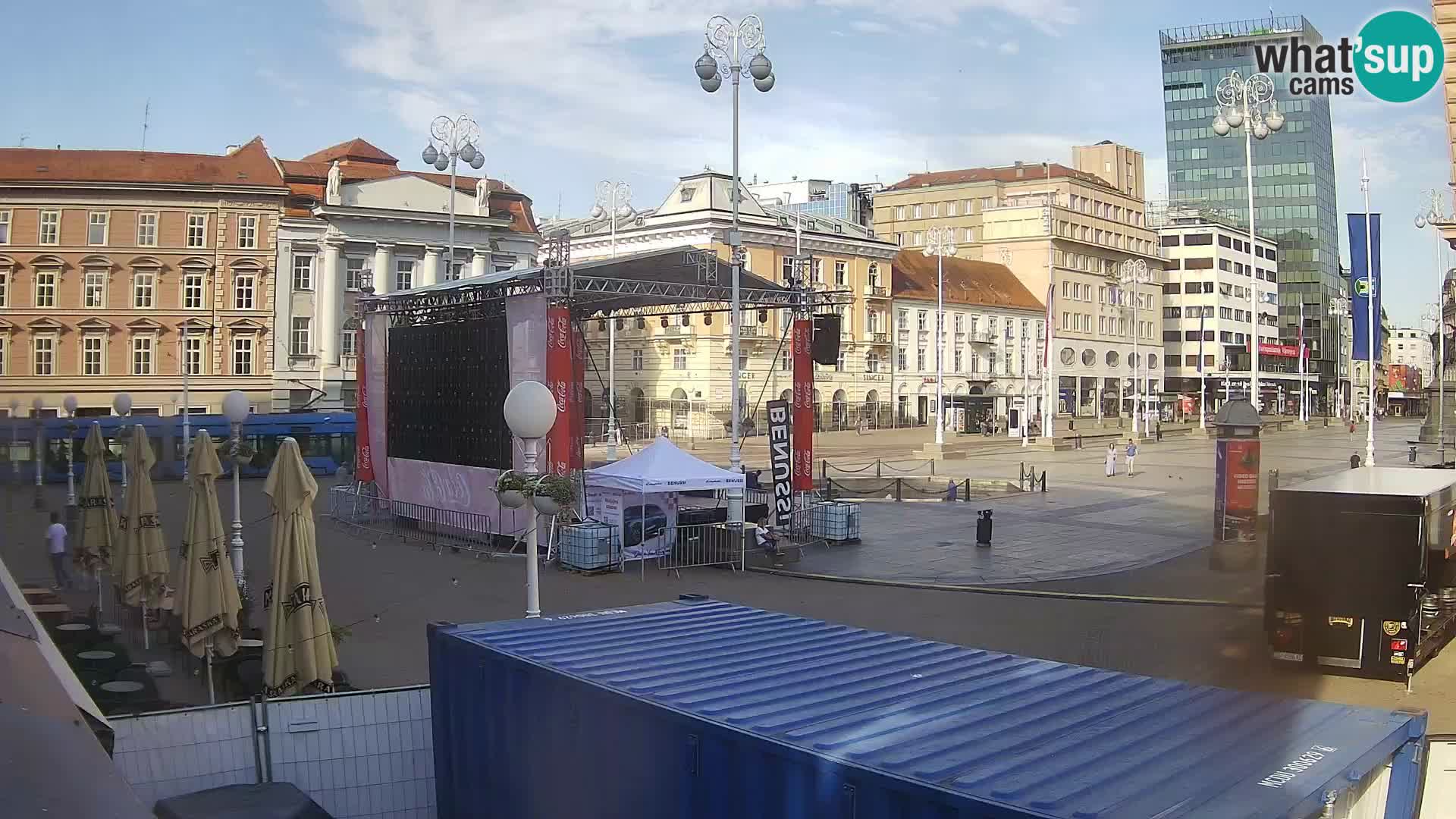 Zagreb camera en vivo plaza Bana Jelačić