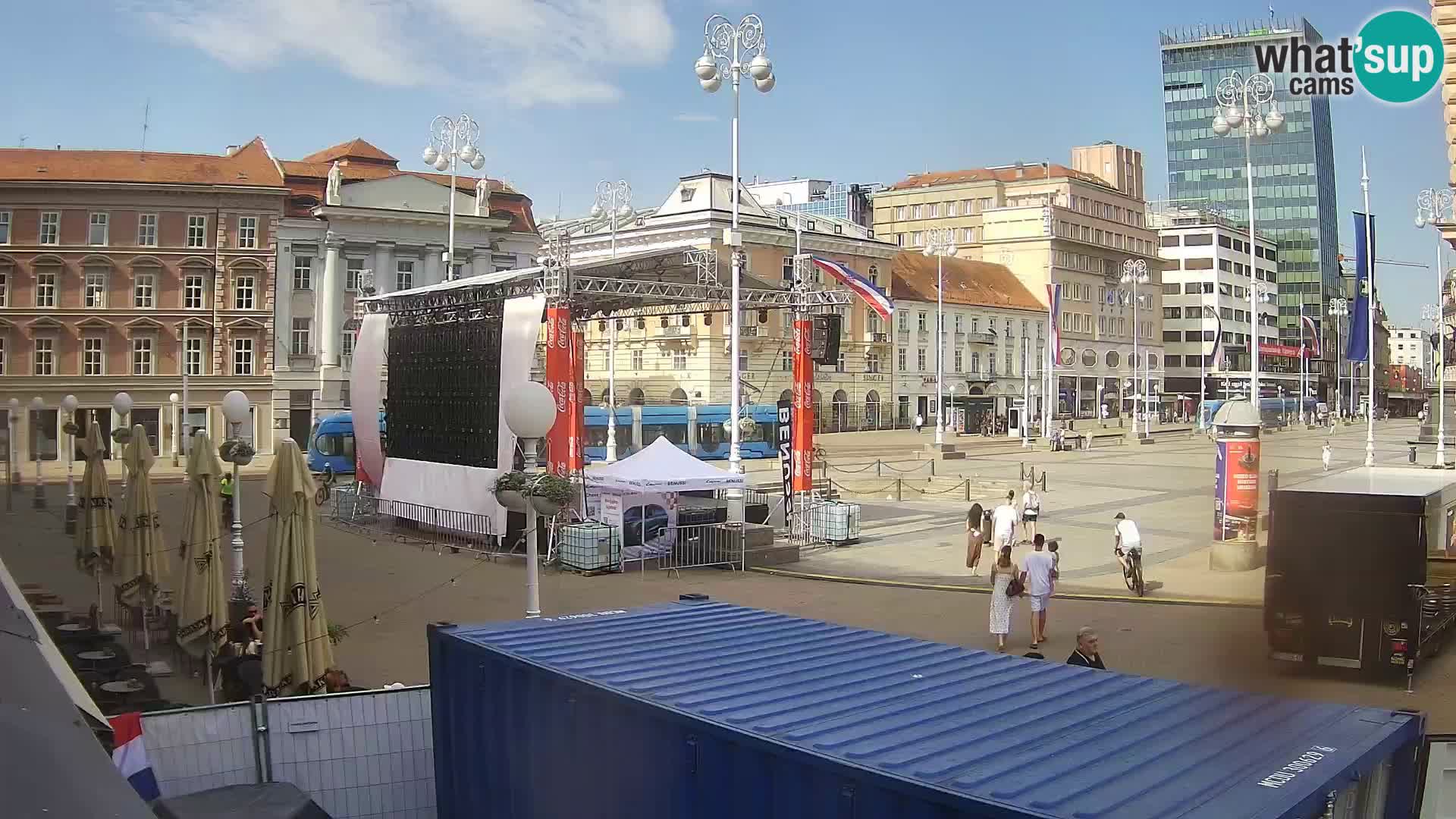 Zagreb camera en vivo plaza Bana Jelačić