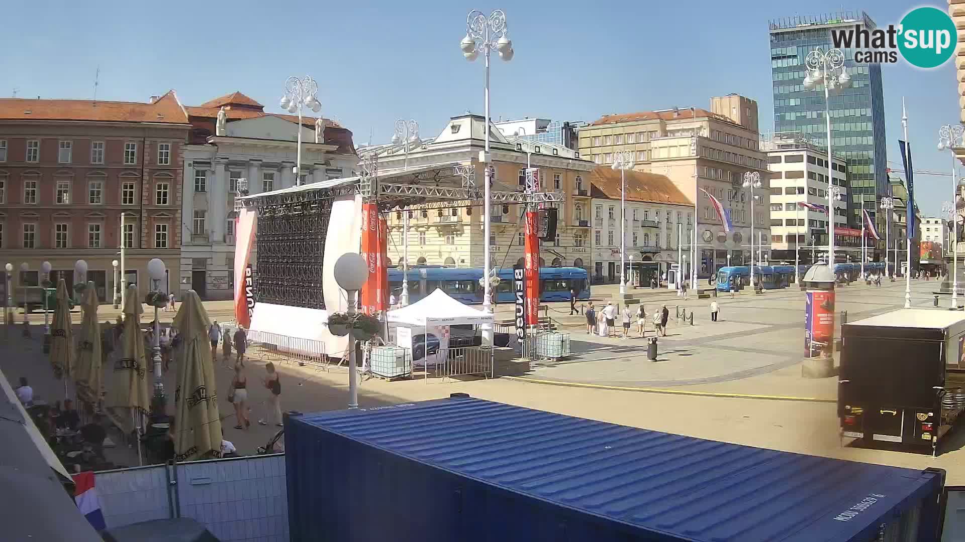 Zagreb camera en vivo plaza Bana Jelačić