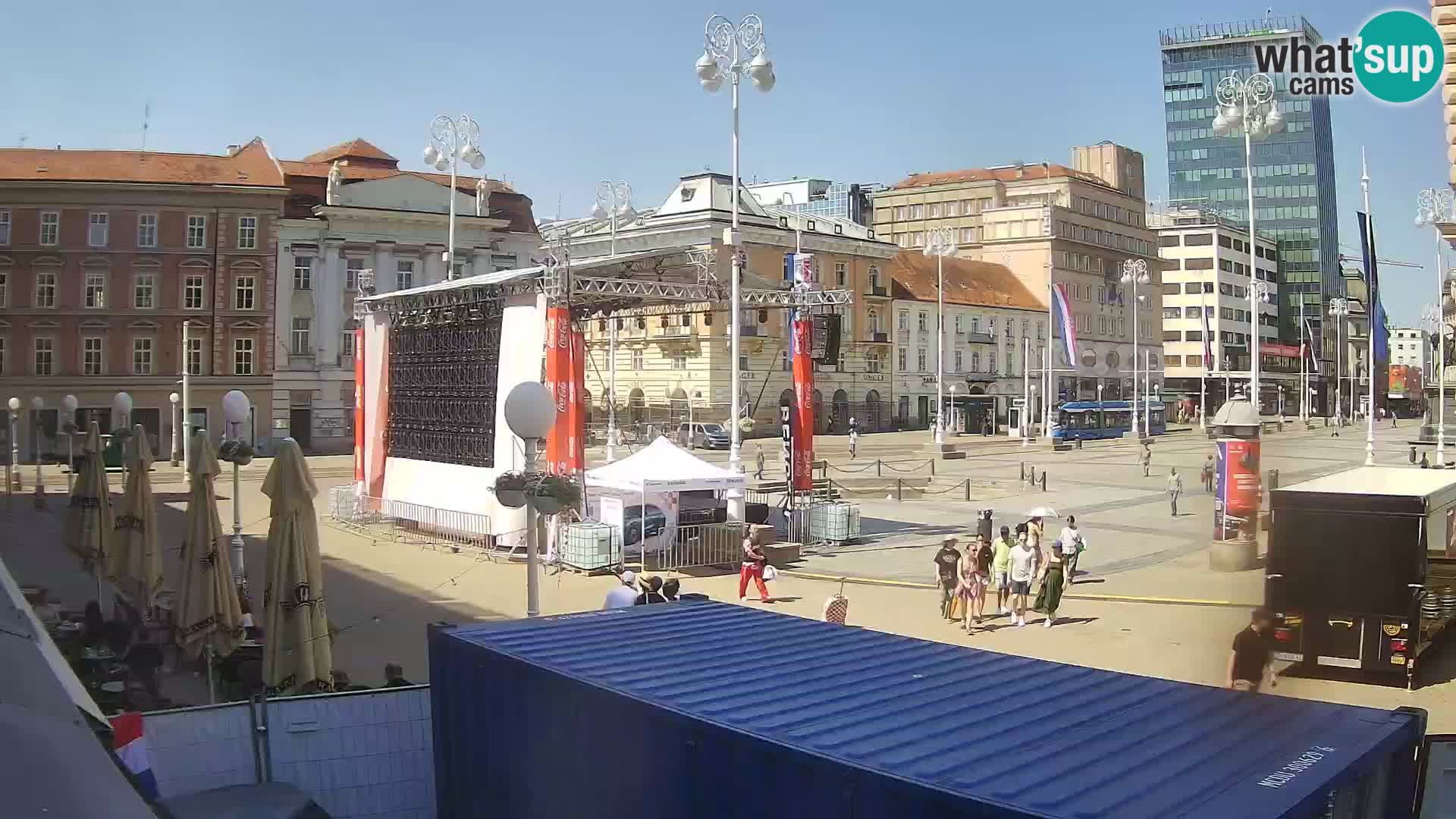 Zagreb camera en vivo plaza Bana Jelačić