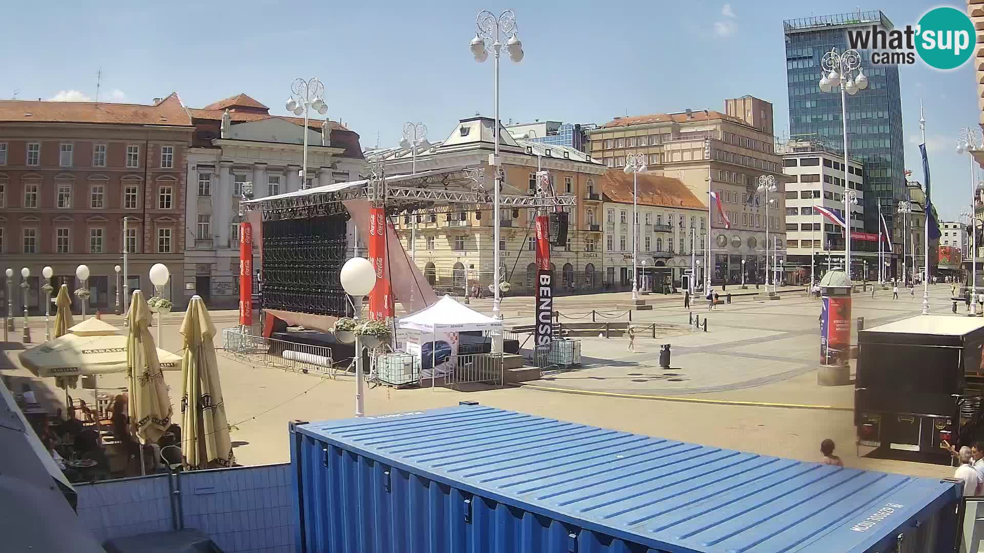 Zagreb camera en vivo plaza Bana Jelačić