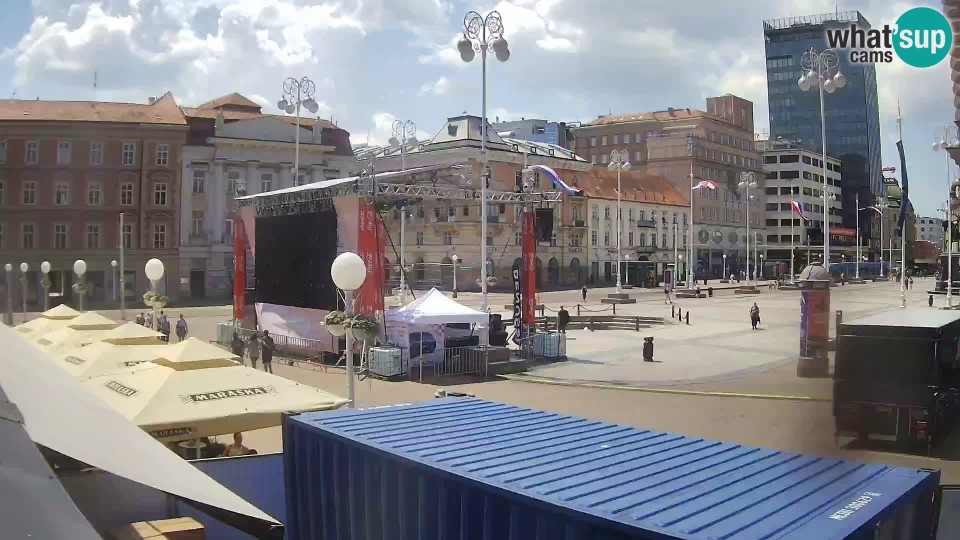 Zagreb Live Webcam Platz Bana Jelačić