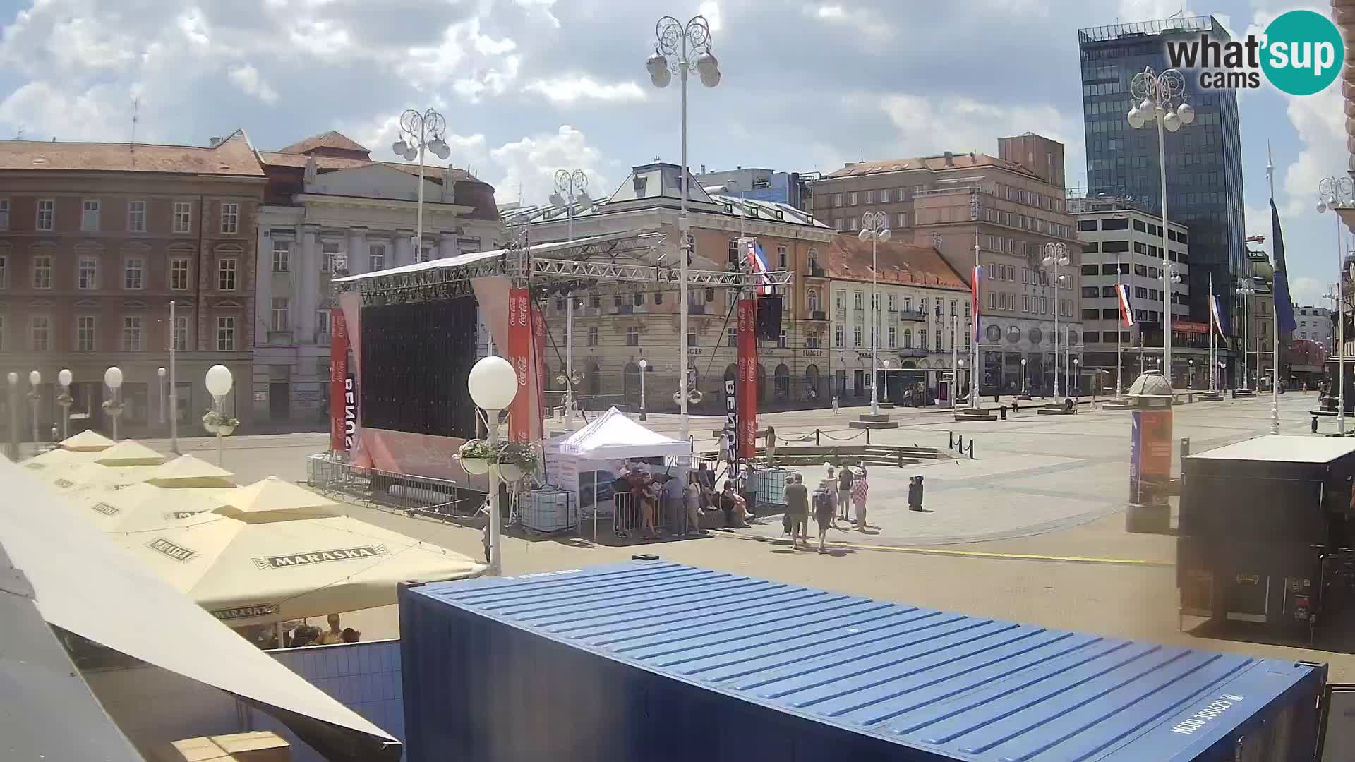 Zagabria Live Webcam piazza Bana Jelačić
