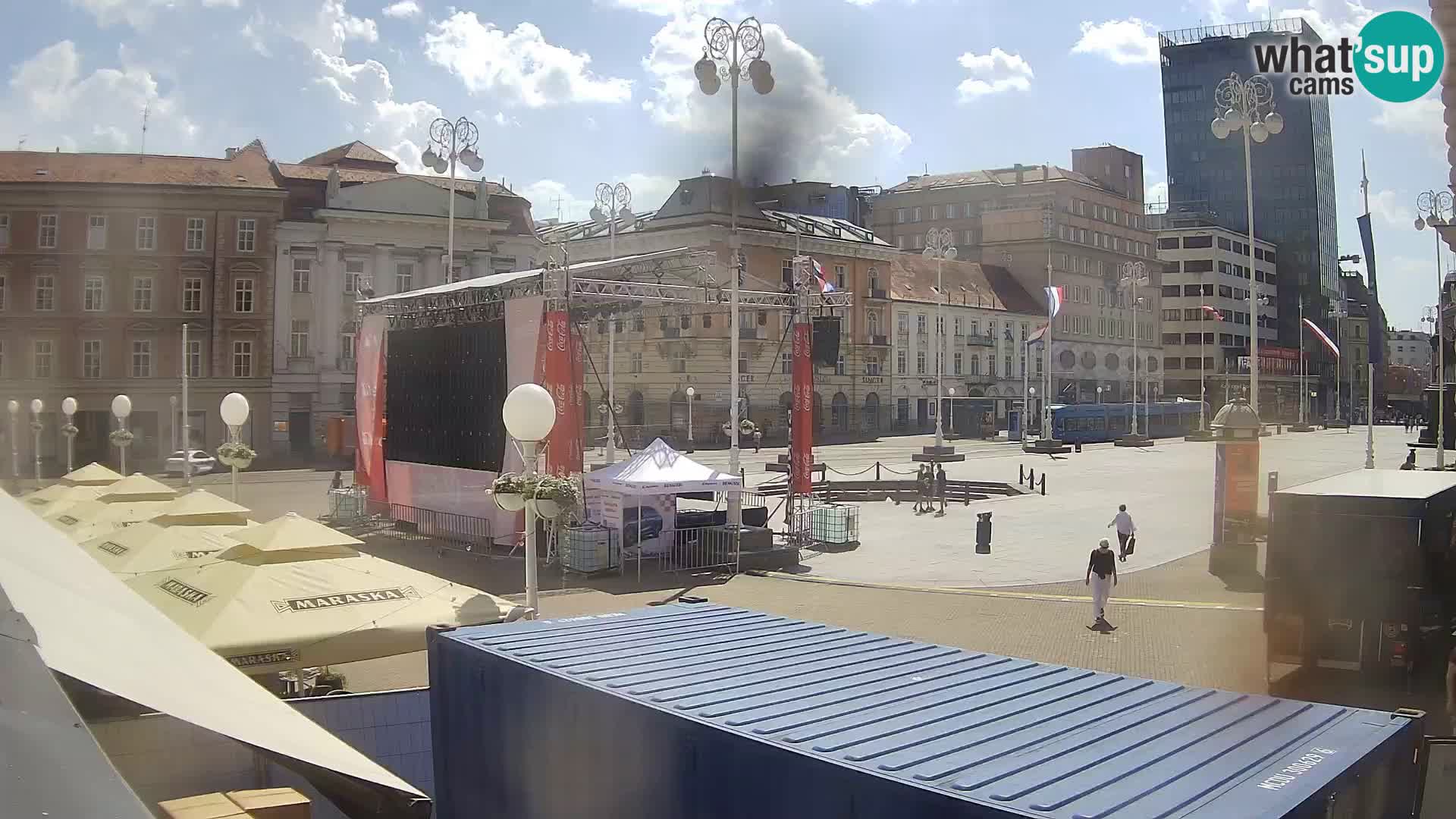 Zagabria Live Webcam piazza Bana Jelačić