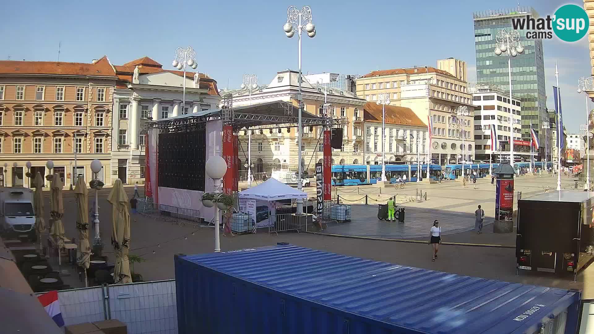 Zagabria Live Webcam piazza Bana Jelačić