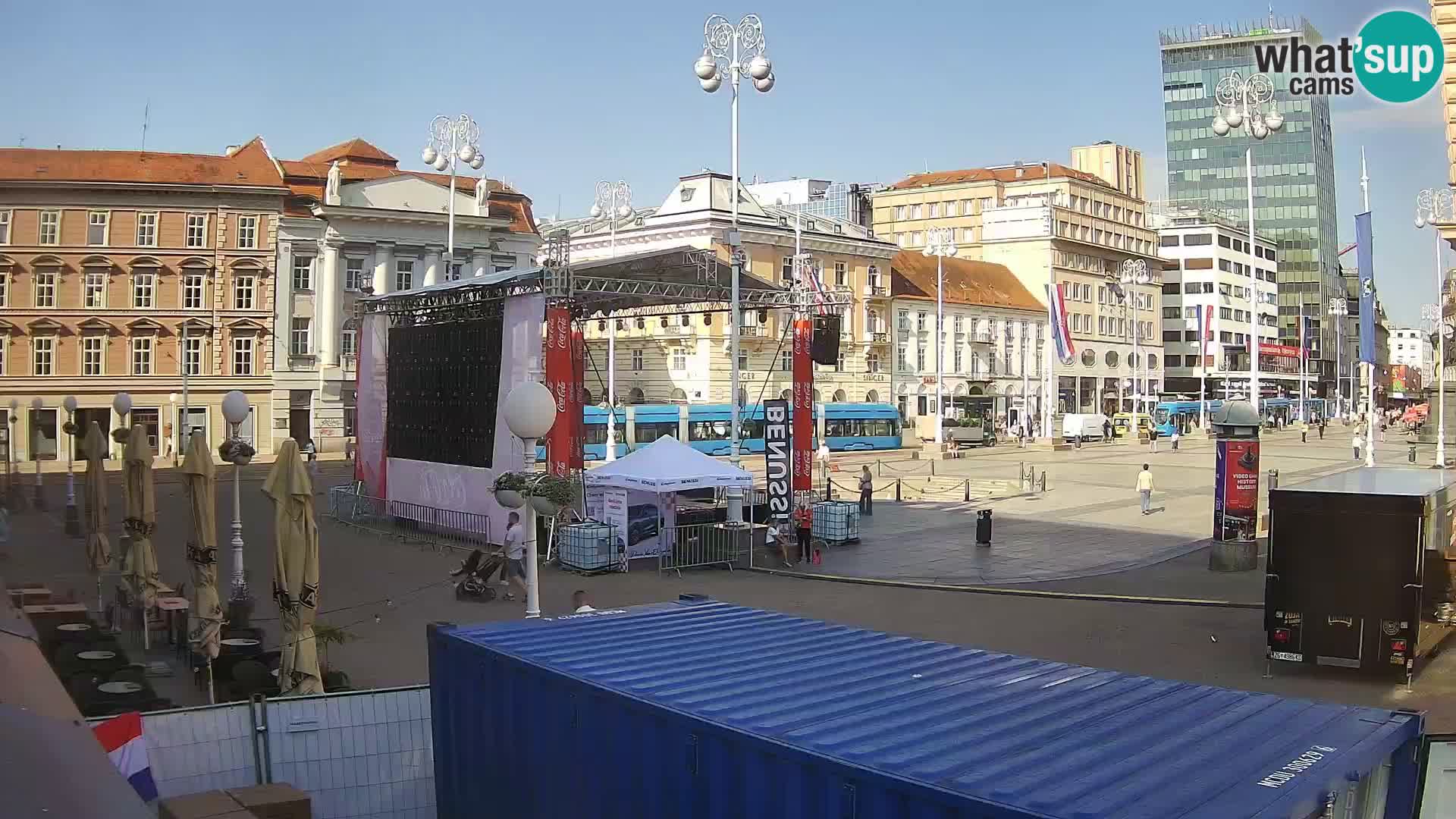 Zagreb Live Webcam Platz Bana Jelačić