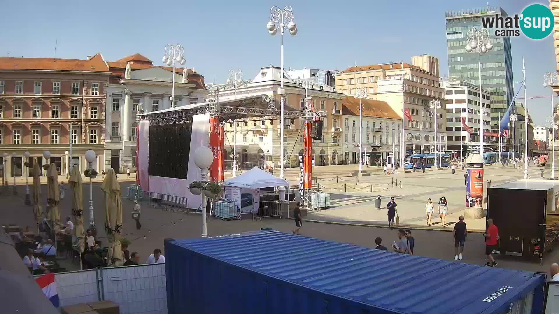 Zagabria Live Webcam piazza Bana Jelačić