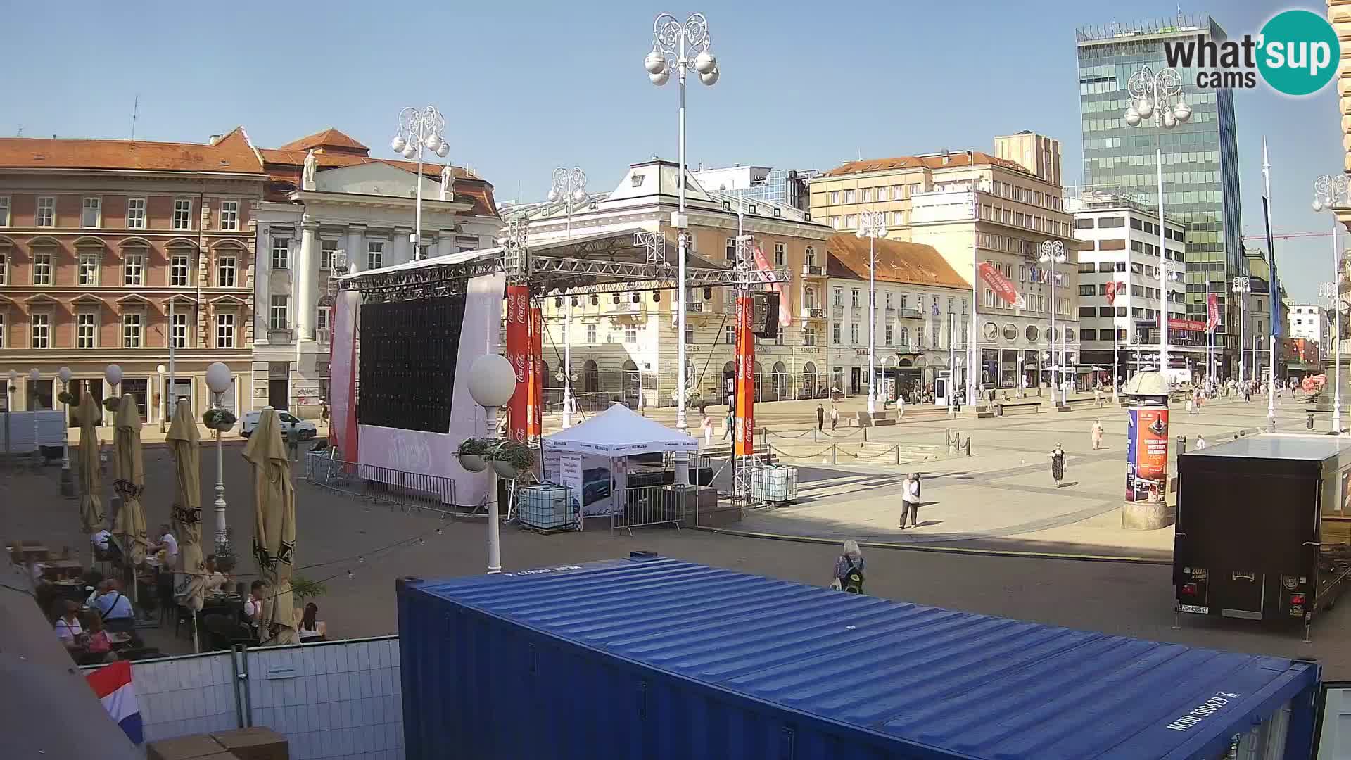 Zagreb camera en vivo plaza Bana Jelačić