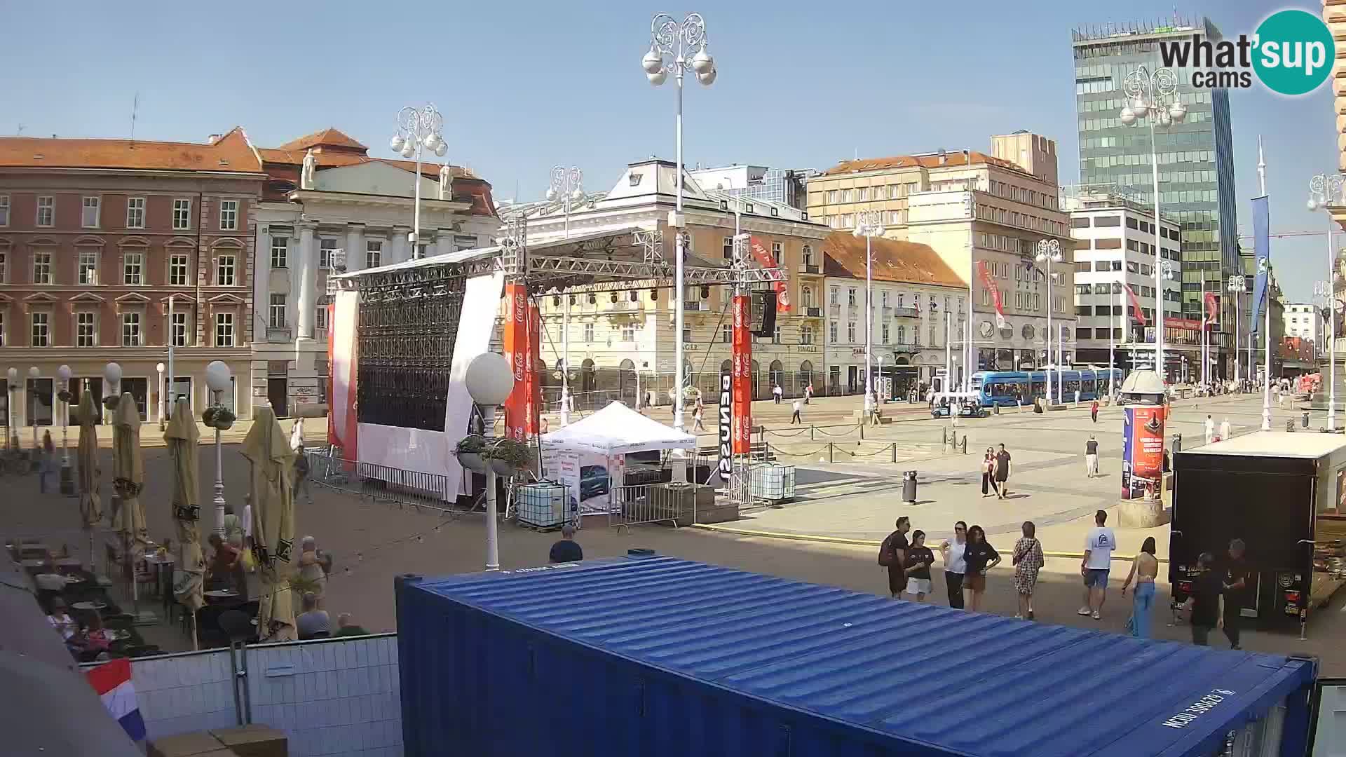 Zagabria Live Webcam piazza Bana Jelačić