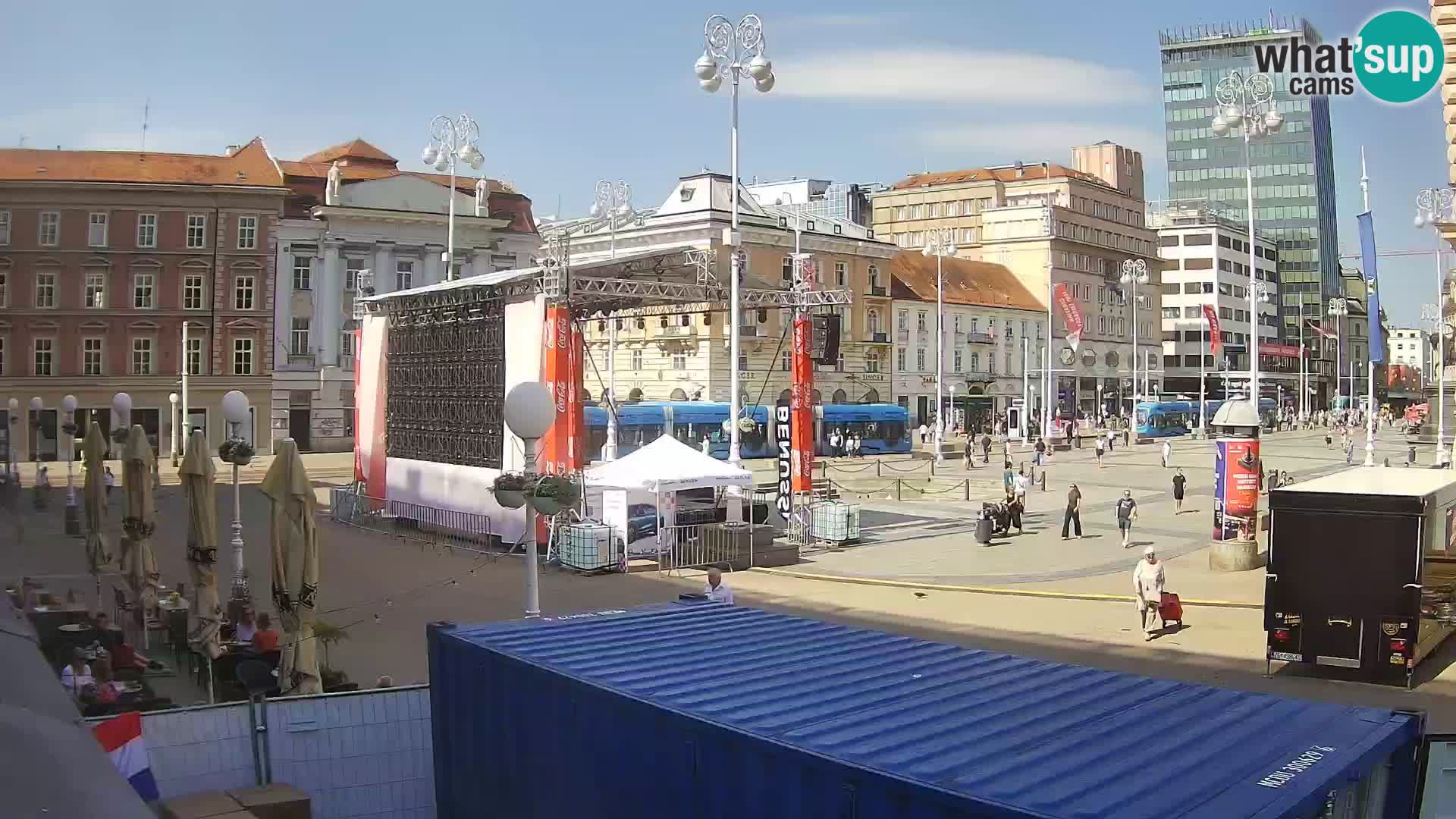 Zagreb camera en vivo plaza Bana Jelačić
