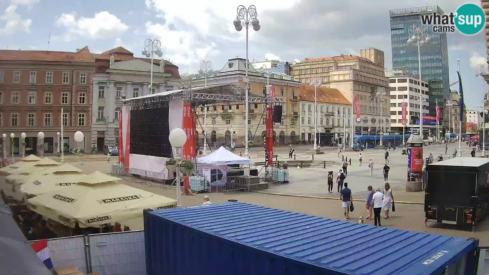 Zagreb Live Webcam Platz Bana Jelačić
