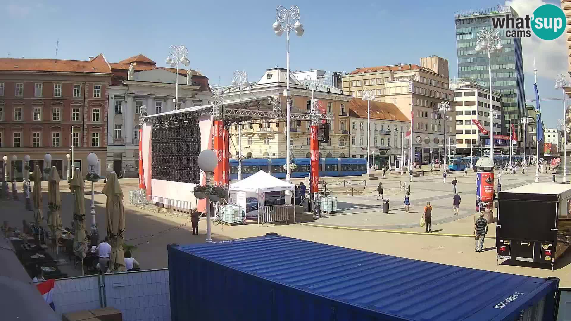 Zagreb camera en vivo plaza Bana Jelačić