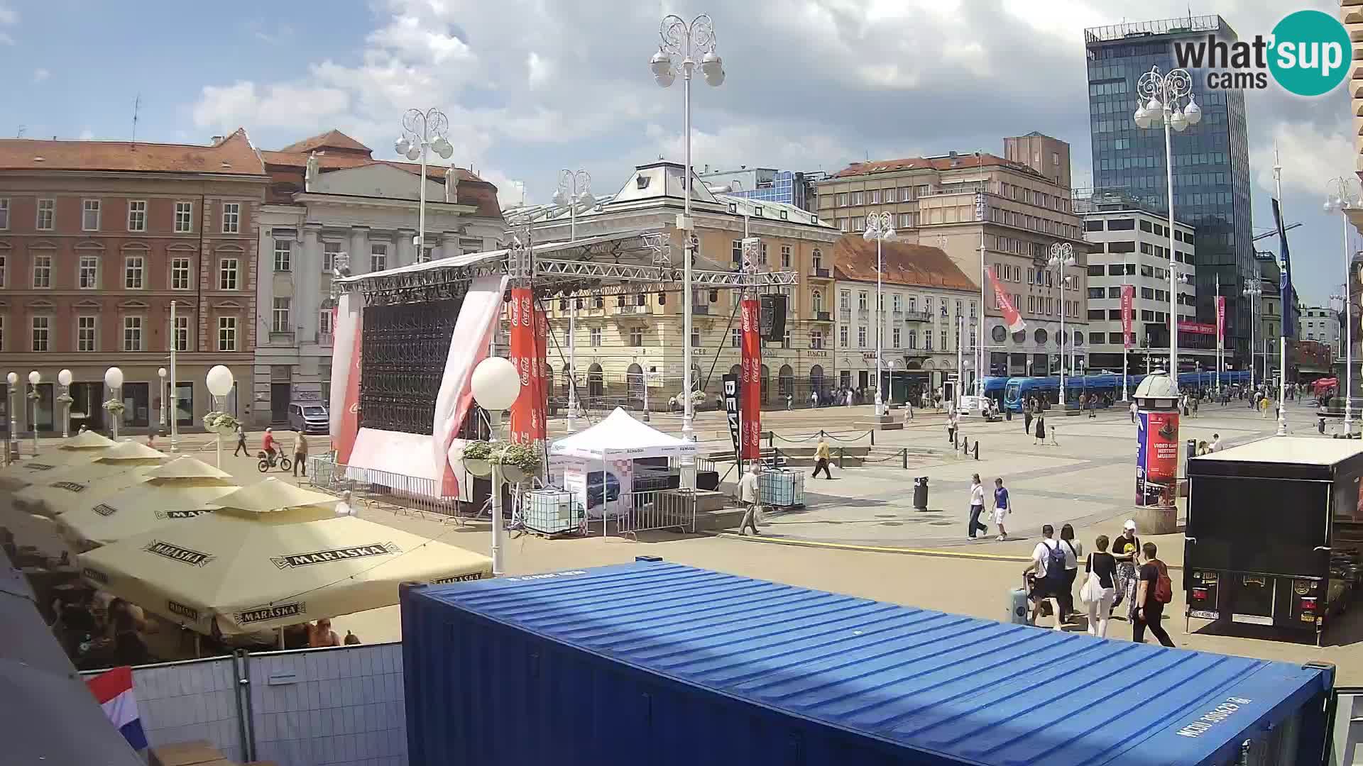 Zagreb Live Webcam Platz Bana Jelačić