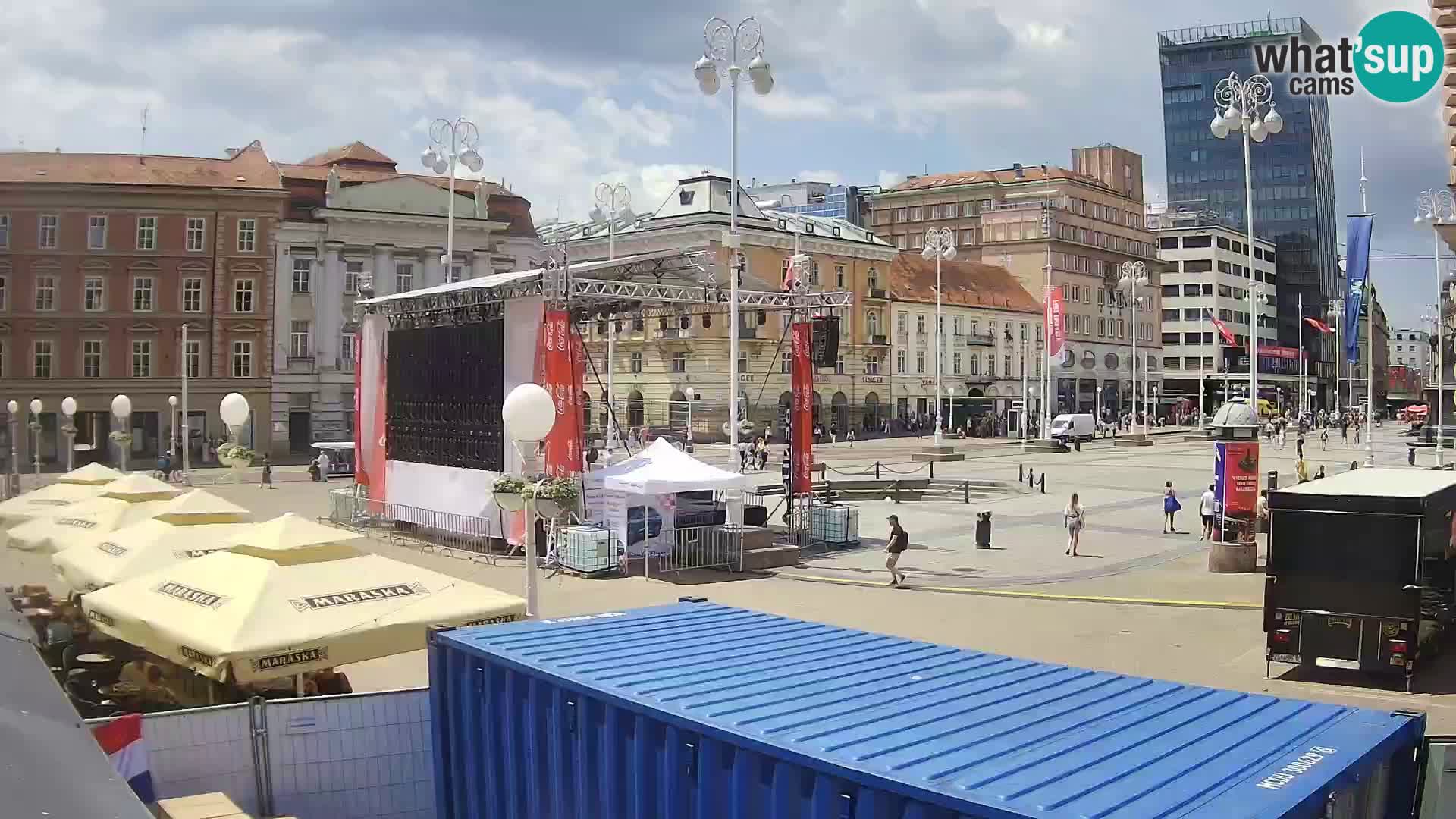 Zagabria Live Webcam piazza Bana Jelačić