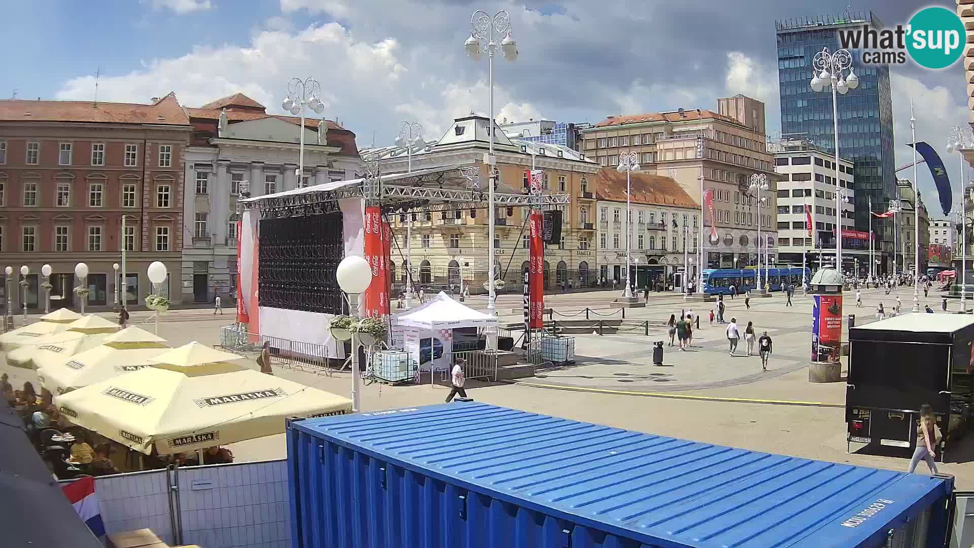 Zagabria Live Webcam piazza Bana Jelačić