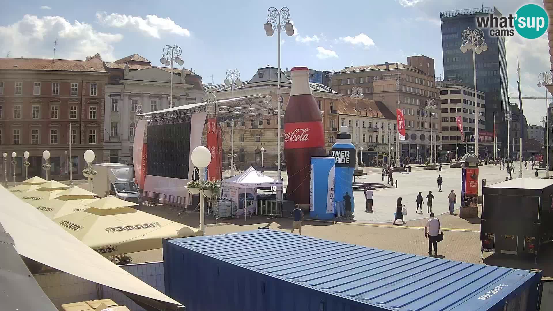 Zagreb Live Webcam – Bana Jelačić square
