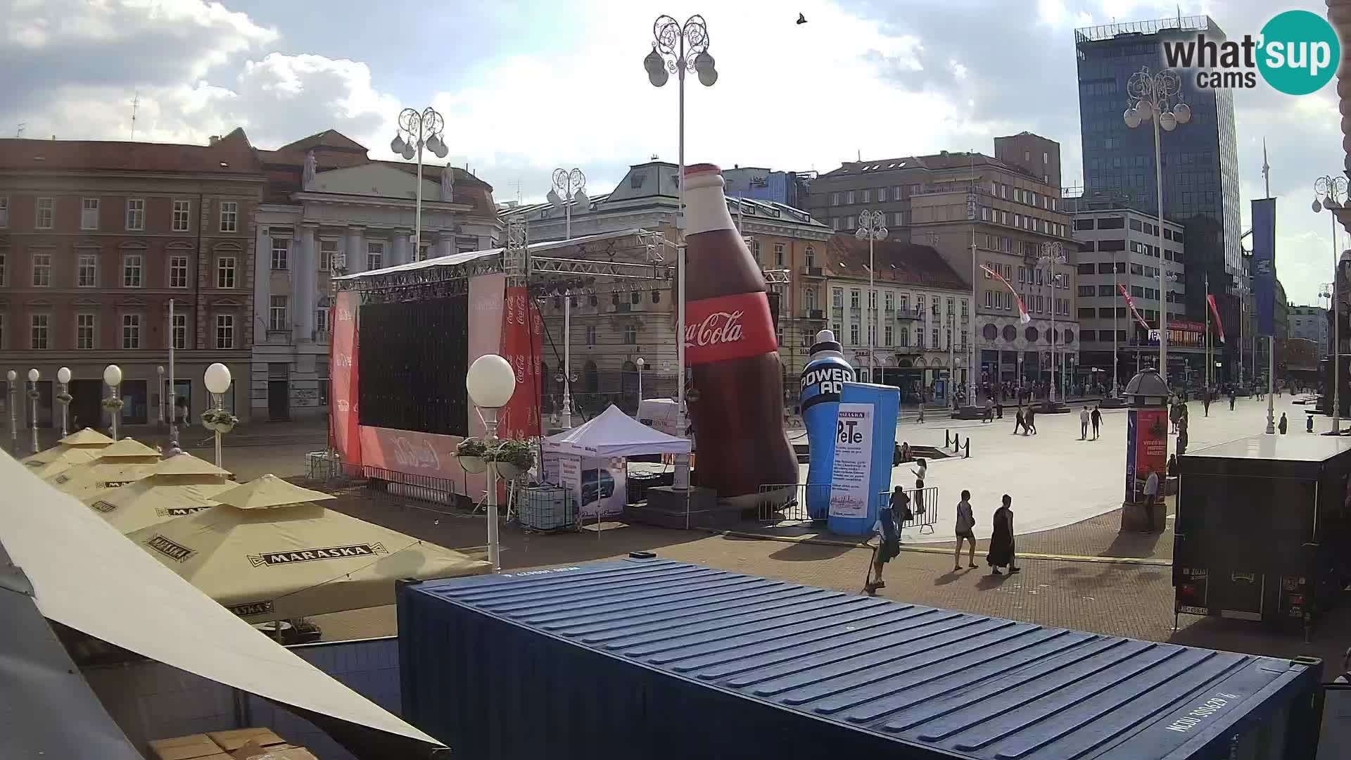 Zagabria Live Webcam piazza Bana Jelačić