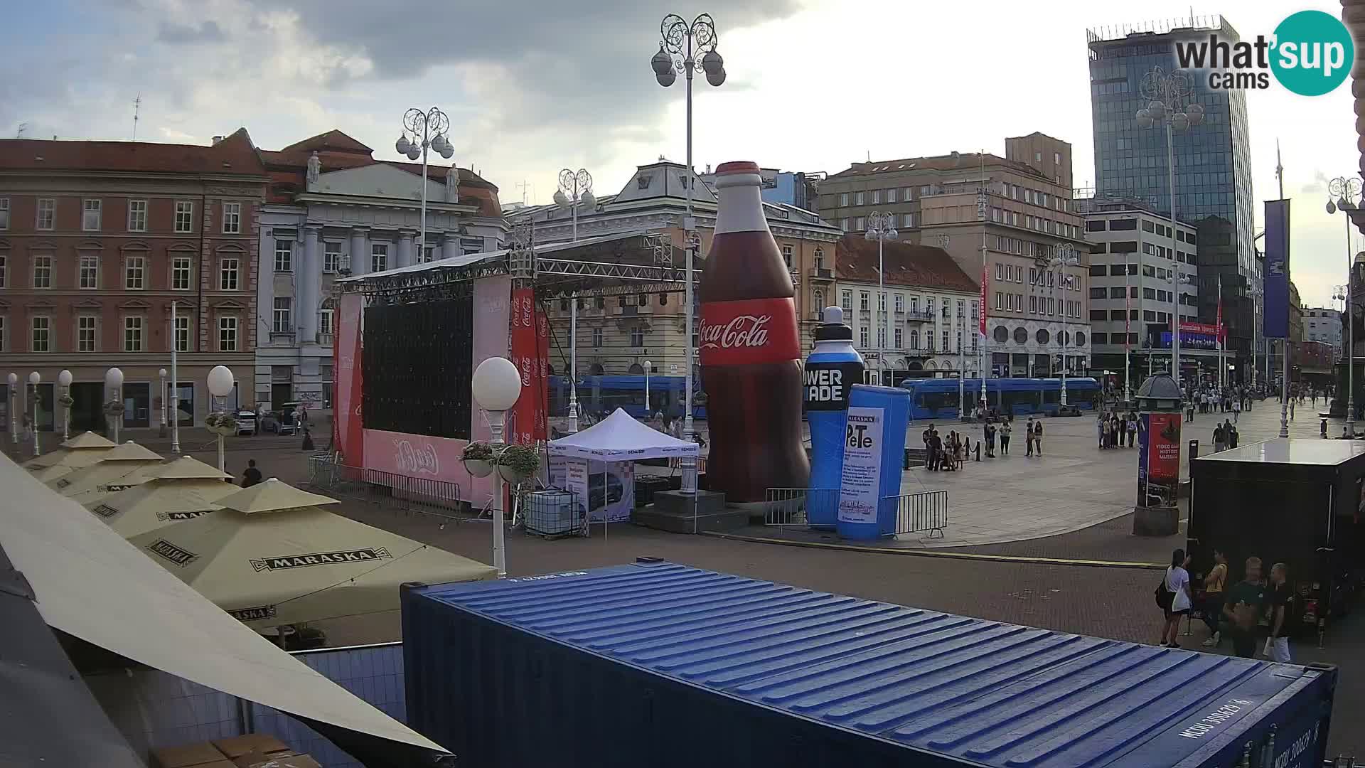 Zagabria Live Webcam piazza Bana Jelačić