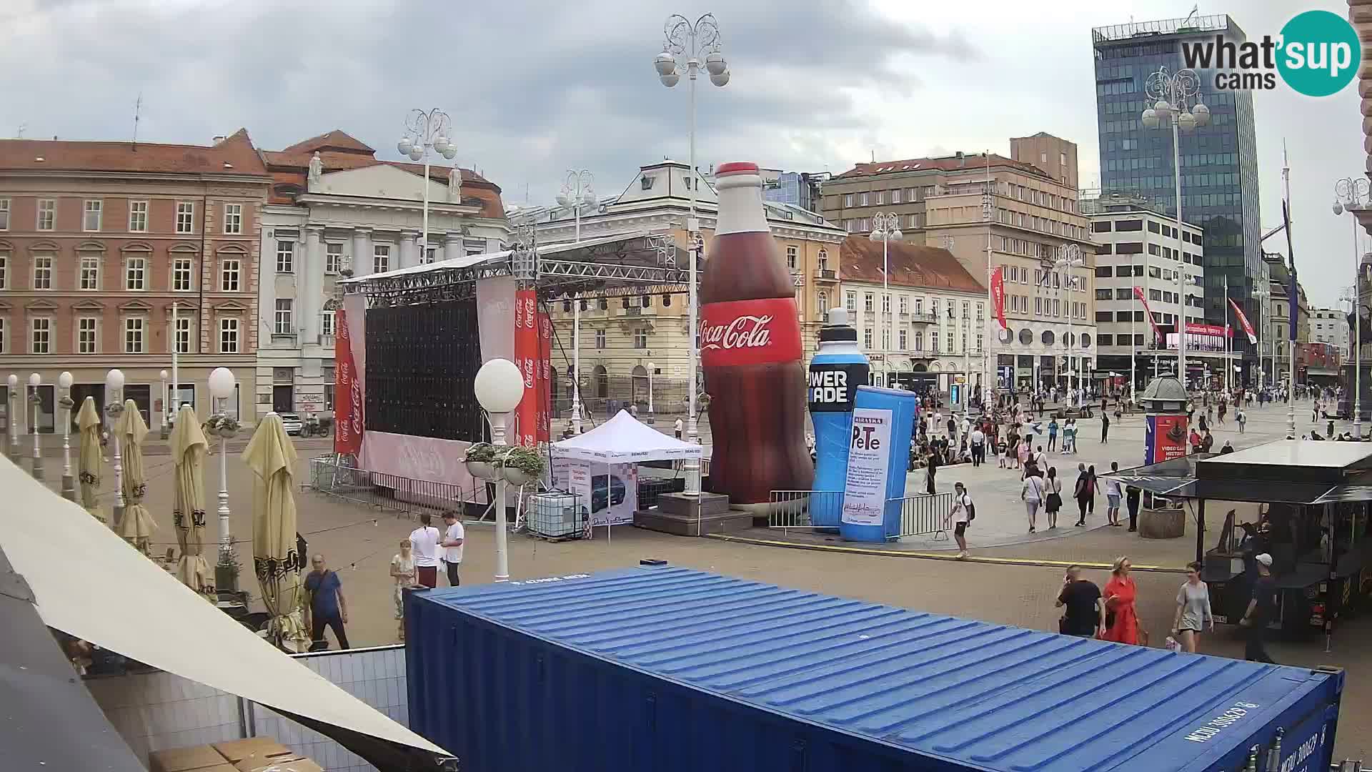 Zagabria Live Webcam piazza Bana Jelačić