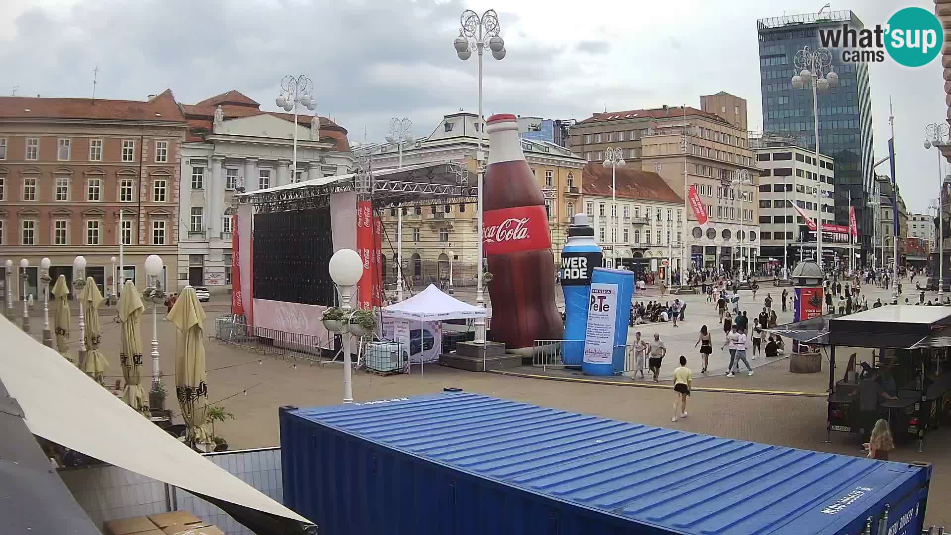 Zagreb Live Webcam Platz Bana Jelačić