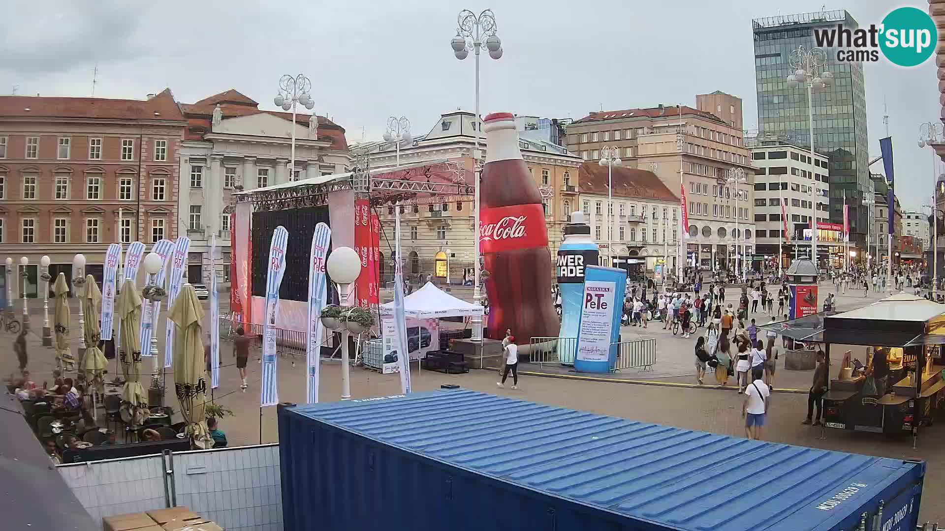 Zagreb camera en vivo plaza Bana Jelačić