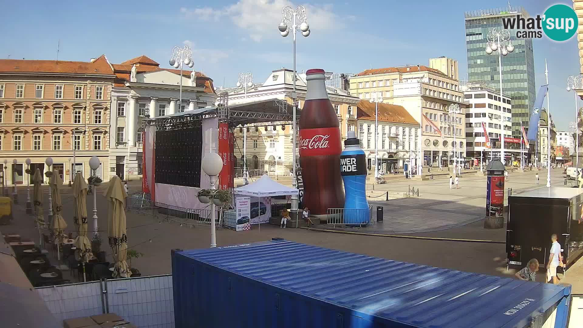Zagreb Live Webcam Platz Bana Jelačić