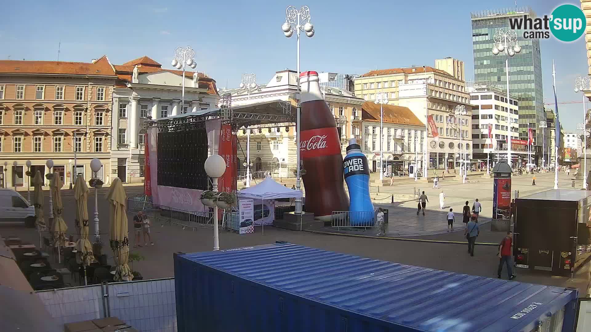 Zagreb Live Webcam Platz Bana Jelačić
