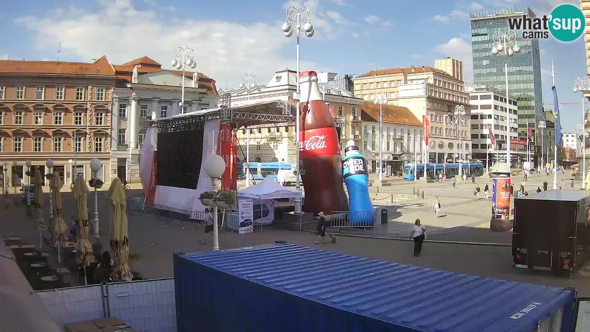 Zagreb camera en vivo plaza Bana Jelačić