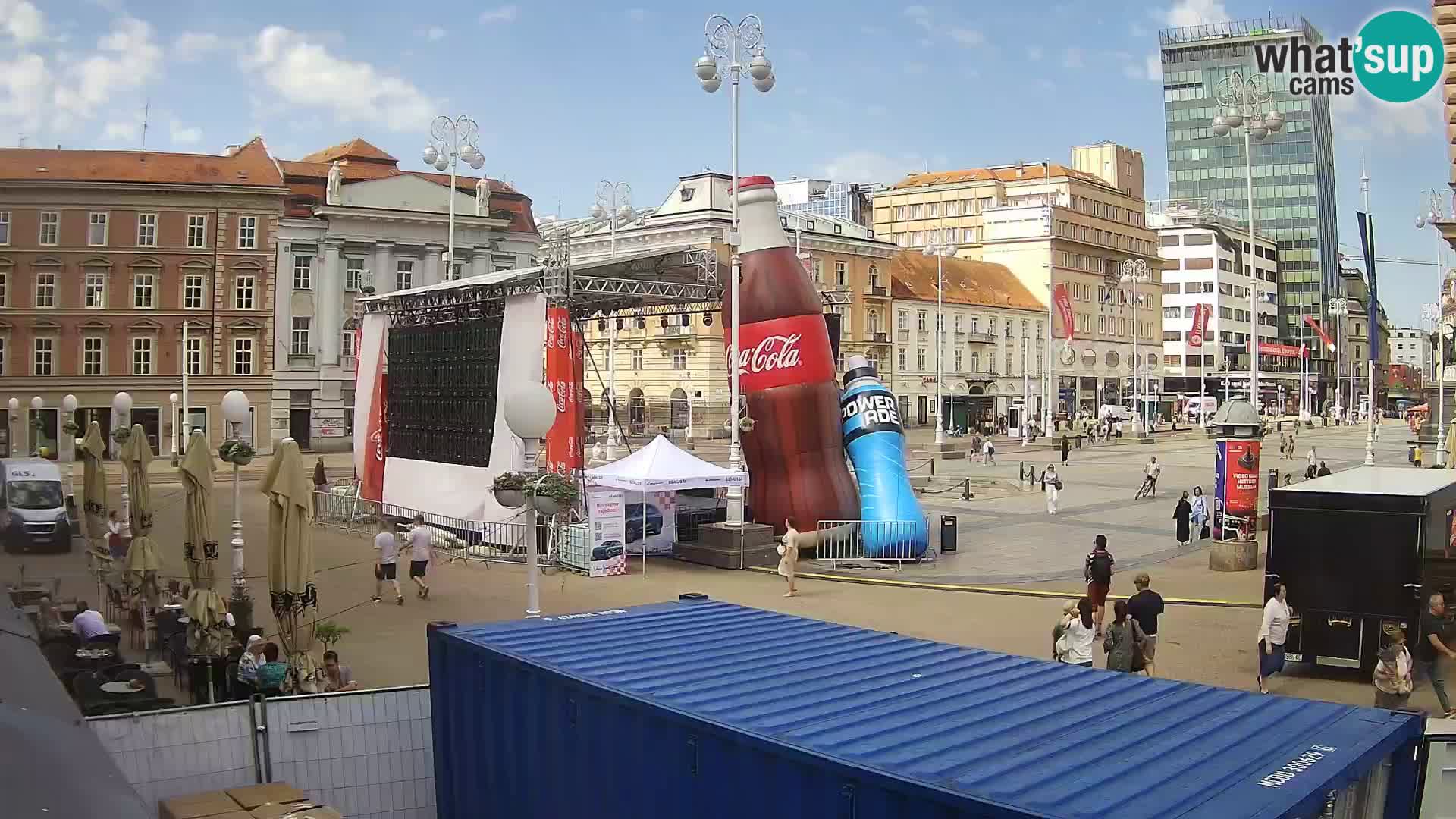 Zagabria Live Webcam piazza Bana Jelačić