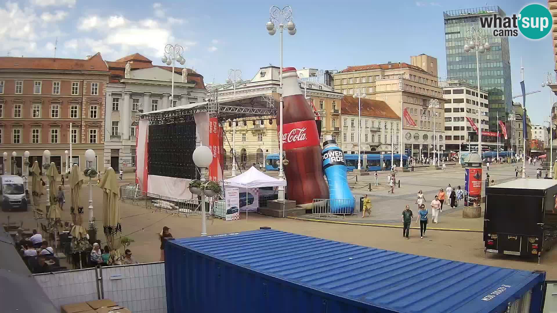 Zagabria Live Webcam piazza Bana Jelačić