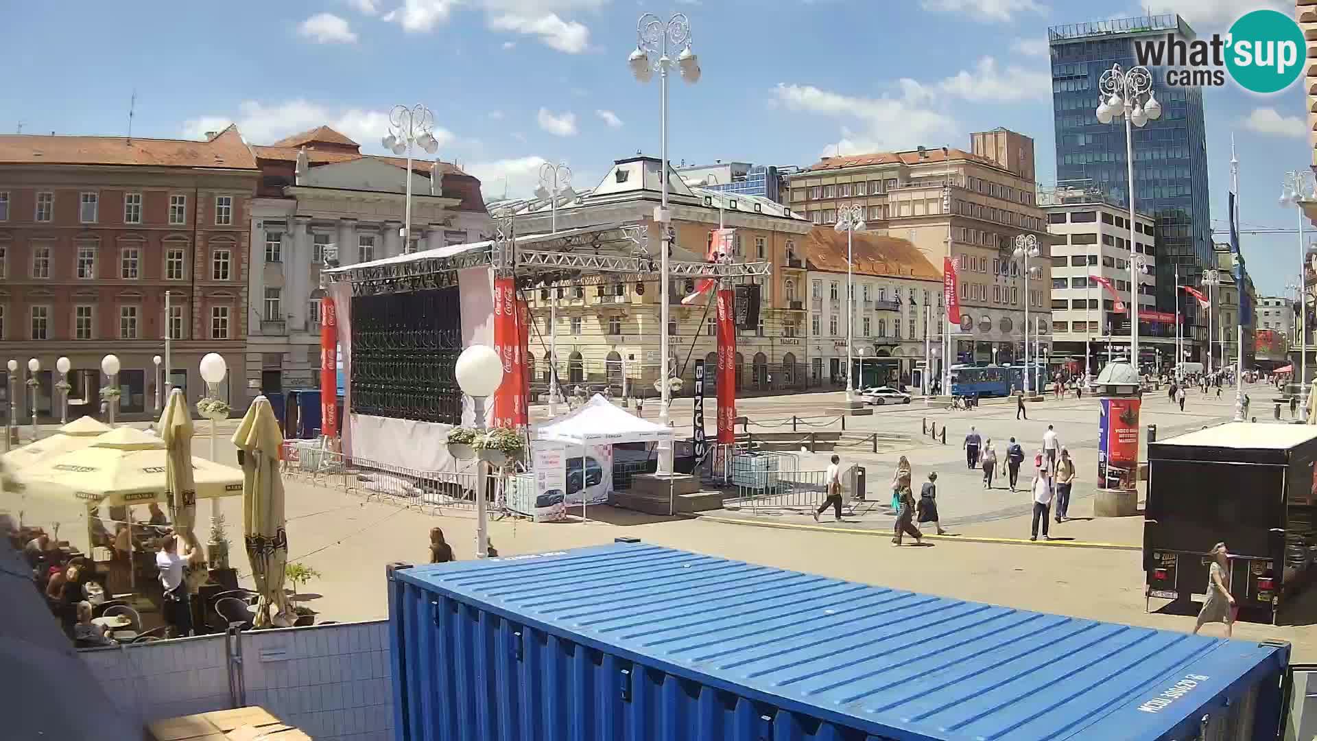 Zagabria Live Webcam piazza Bana Jelačić