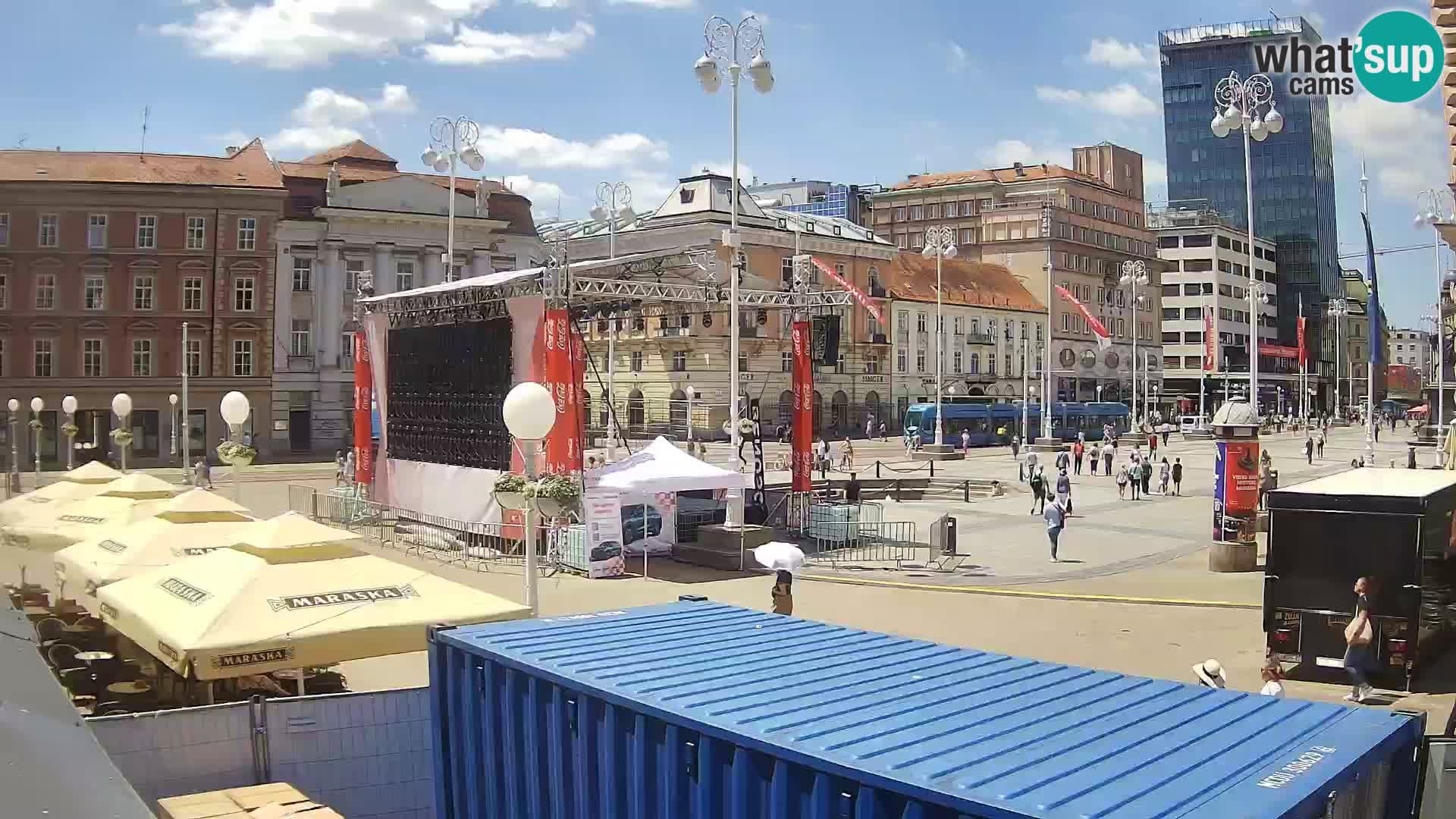 Zagreb Live Webcam Platz Bana Jelačić